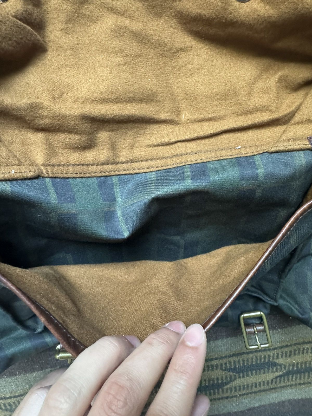 RRL Ralph Lauren Oil Cloth Side Bag Size ONE SIZE - 6 Thumbnail