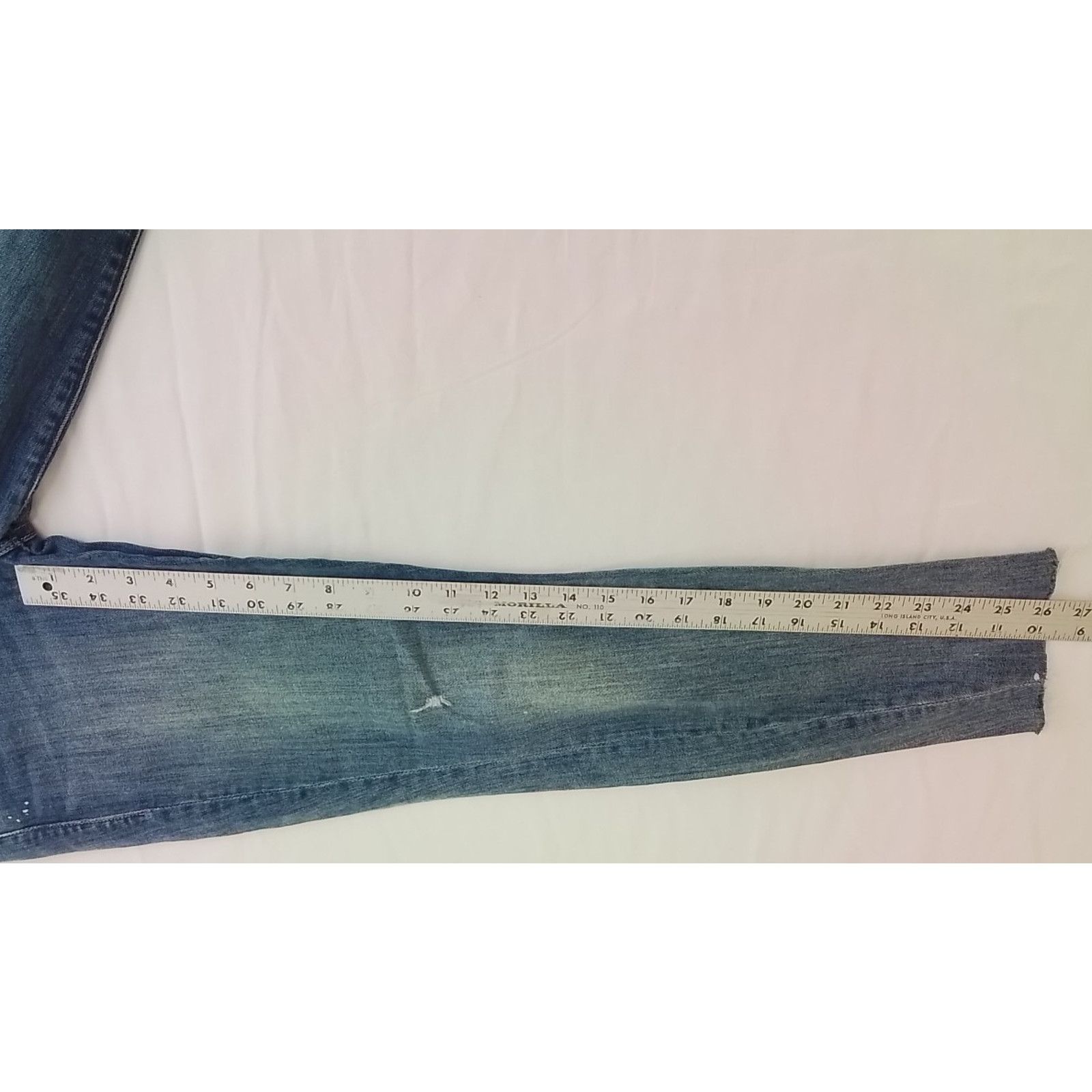 MOTHER Mother "The Looker" Ankle Jean Women's 27" Light Distressed Size 27" / US 4 / IT 40 - 13 Thumbnail