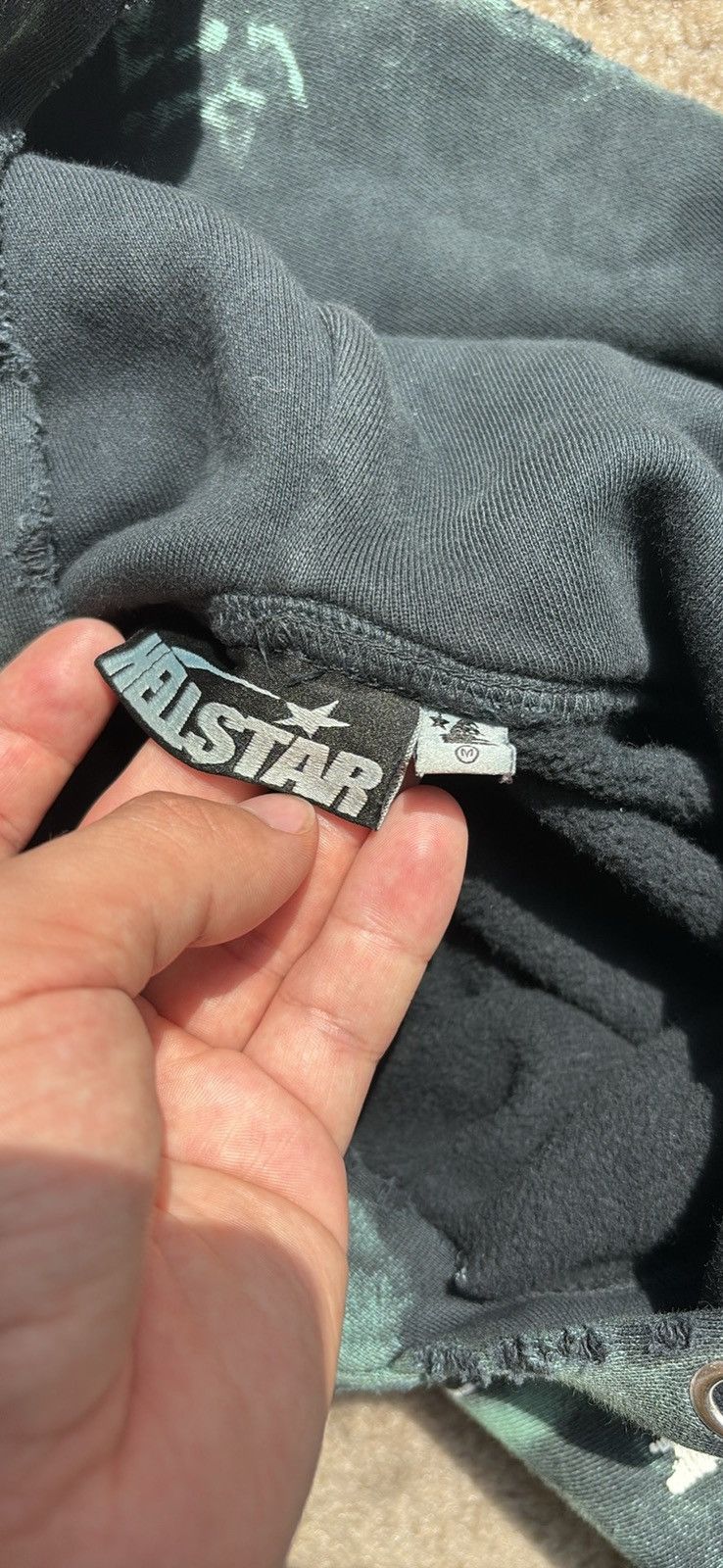 HELLSTAR Hellstar path to paradis hoodie distressed Size US M / EU 48-50 / 2 - 8 Thumbnail