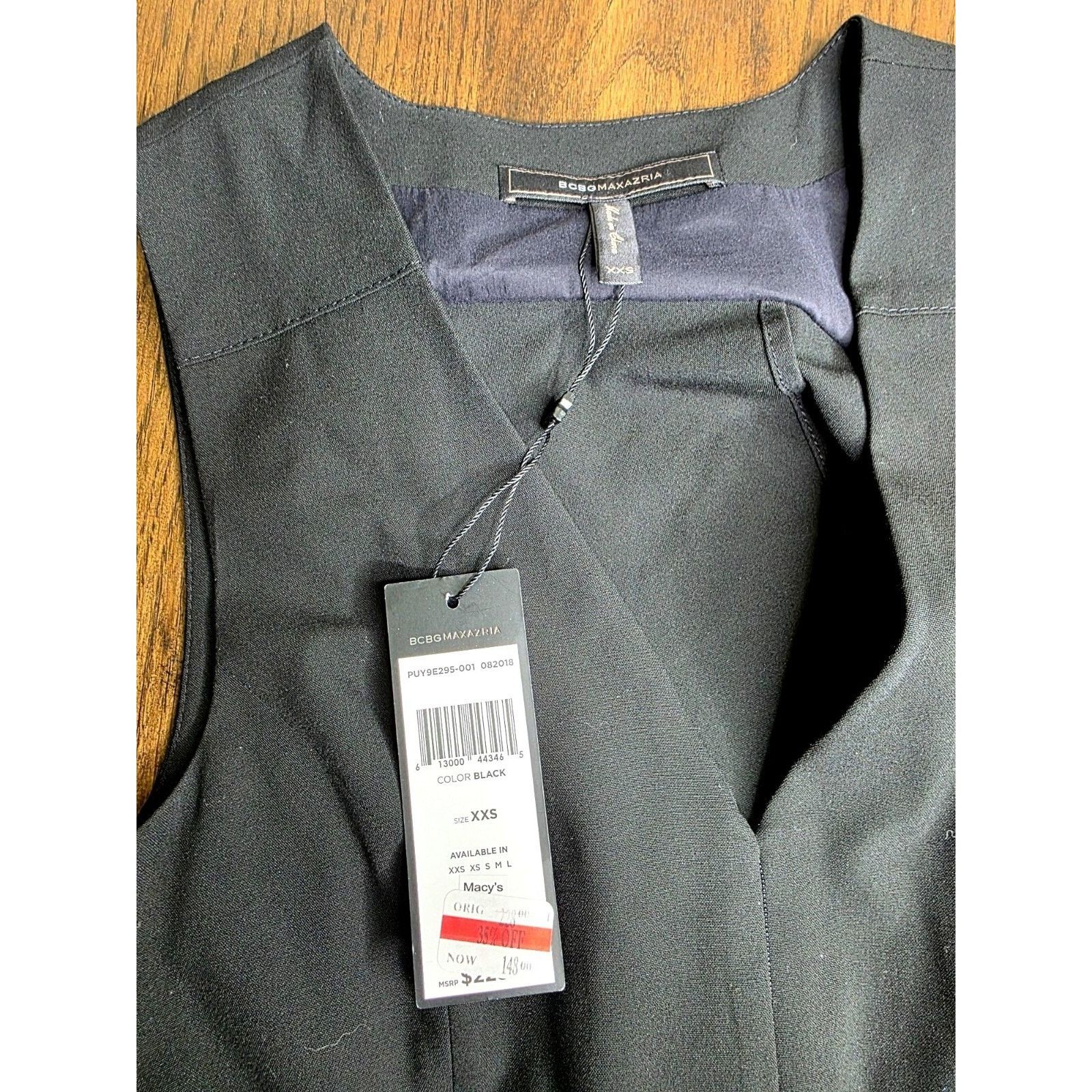 Bcbgmaxazria BCBGMAXAZRIA - Sleeveless Romper Black - XXS Size 24" / US 00 / IT 34 - 8 Thumbnail