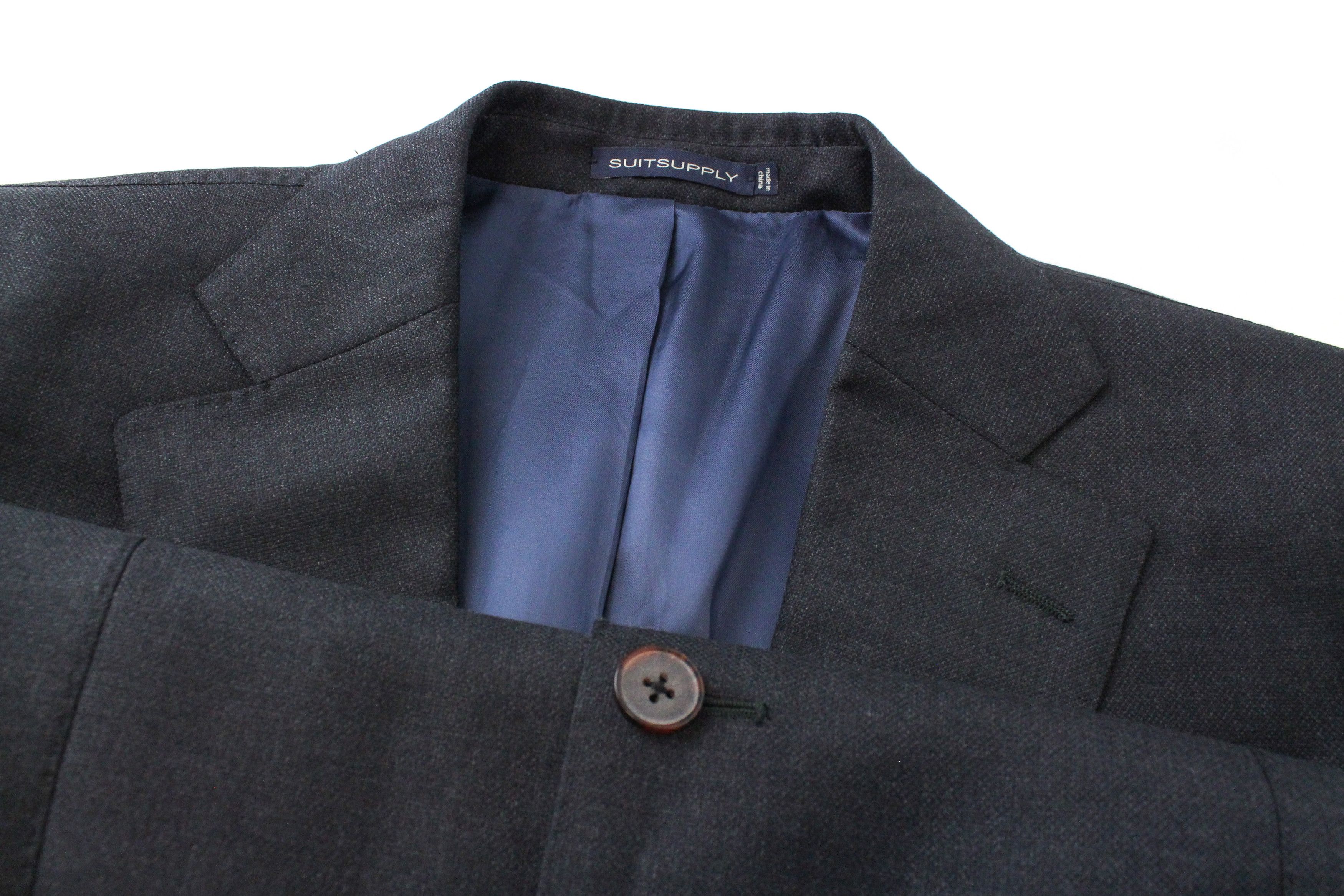 Suitsupply LAZIO UK44S Wool Super 110's Grey Slim Blazer 60223 Size 44S - 3 Thumbnail