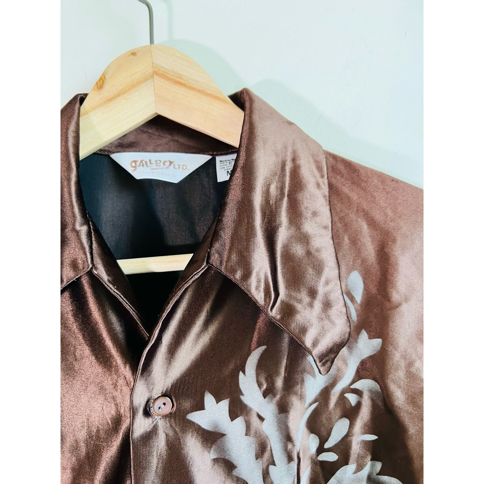 Vintage RARE 70s Vintage Cowboy Shirt Brown Medium Size US M / EU 48-50 / 2 - 6 Thumbnail