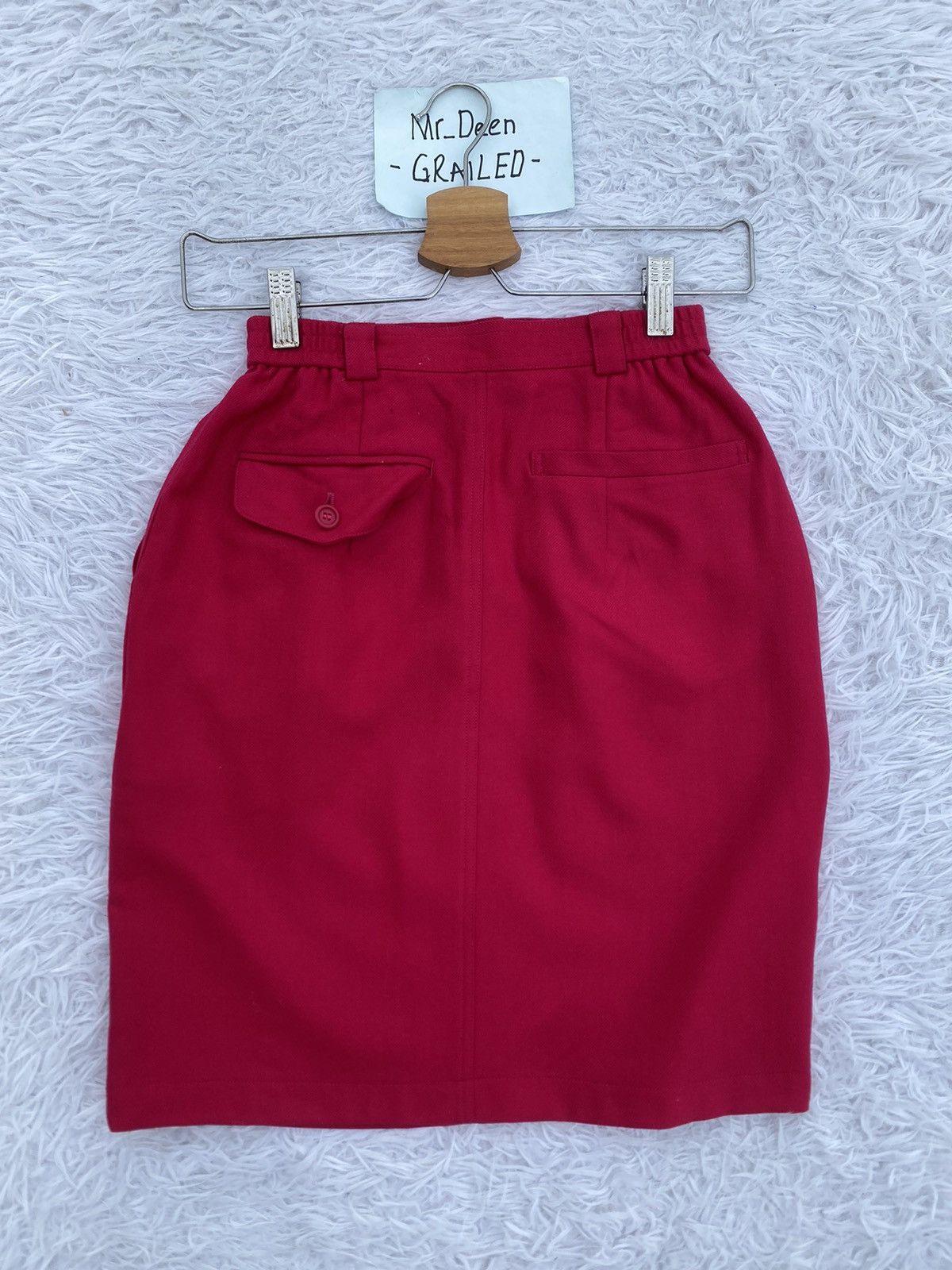 Christian Dior Monsieur Rare Vintage 90s Christian Dior Red Skirt Size 27" / US 4 / IT 40 - 13 Thumbnail