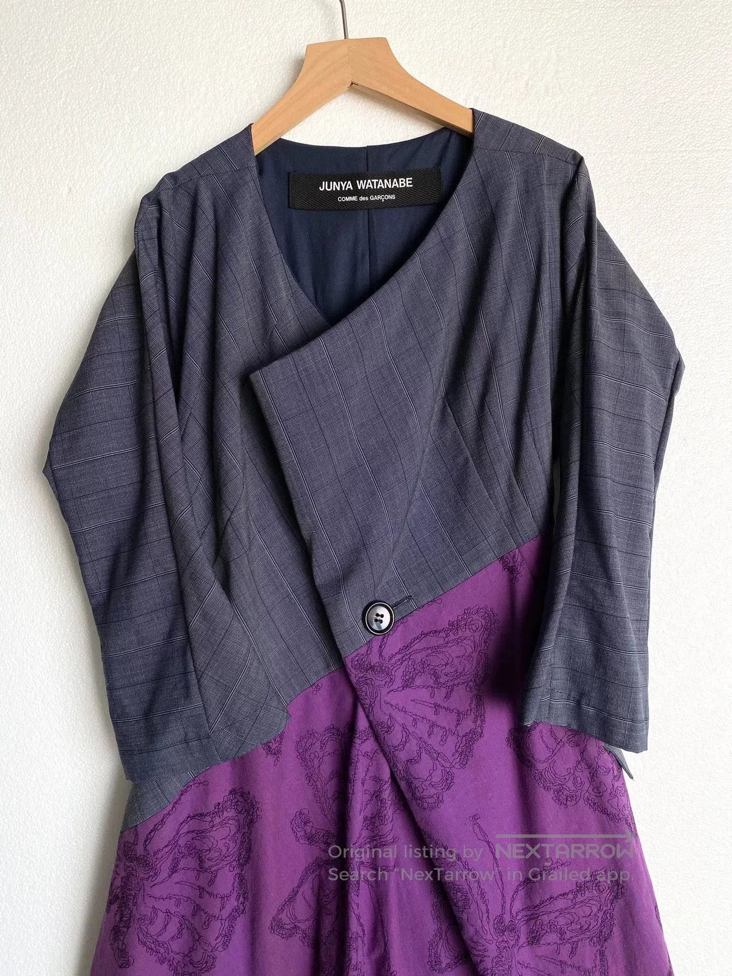 Junya Watanabe unique butterfly embroidered vintage dress. Size M / US 6-8 / IT 42-44 - 3 Thumbnail