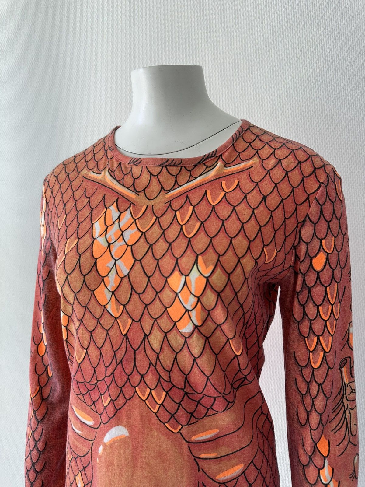Walter Van Beirendonck Walter Van Beirendonck Spring / Summer 1998 Orange Scale Top Size US M / EU 48-50 / 2 - 7 Thumbnail