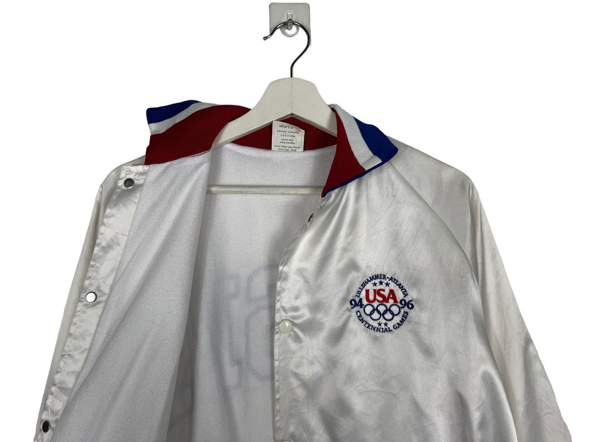 USA Olympics 🔥 VINTAGE USA OLYMPIC ATLANTA SATIN BOMBER JACKET Size US XL / EU 56 / 4 - 11 Thumbnail