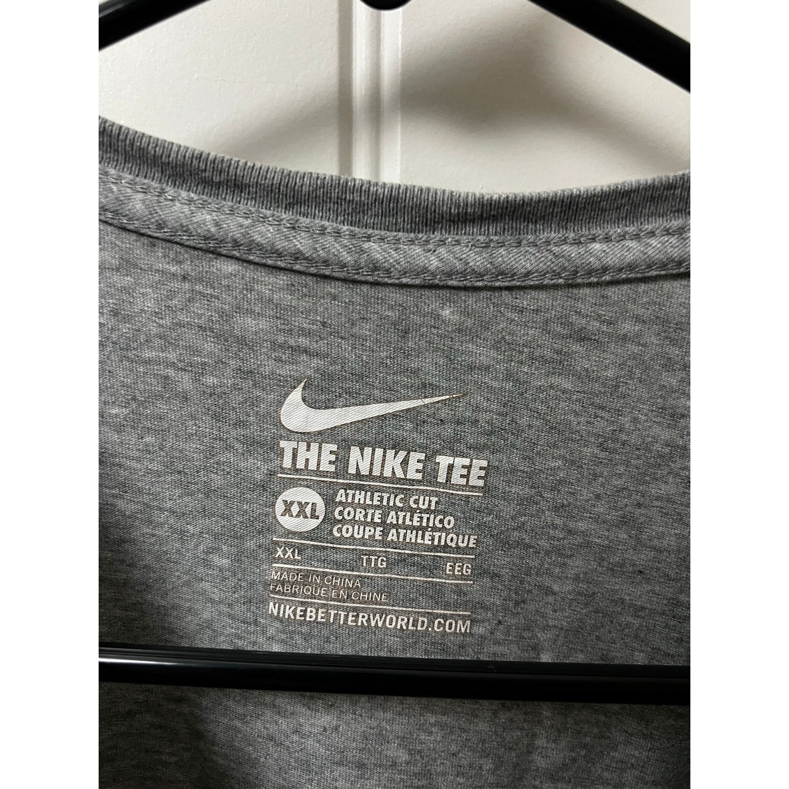 Nike Men's Long Sleeve Spellout Logo Front Crewneck Tshirt Cotton Size US XXL / EU 58 / 5 - 10 Thumbnail