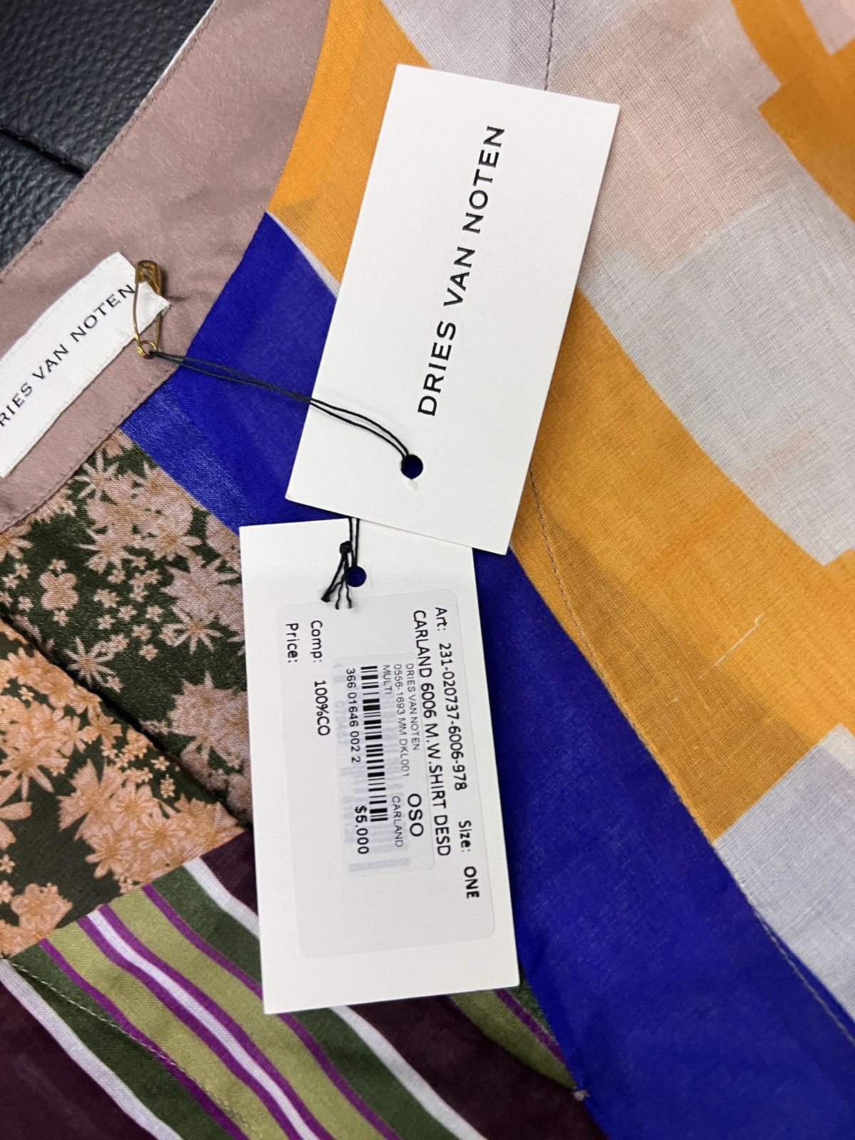 Dries Van Noten Dries Van Noten SS23 Patchwork Print Kaftan Dress Size ONE SIZE - 17 Thumbnail