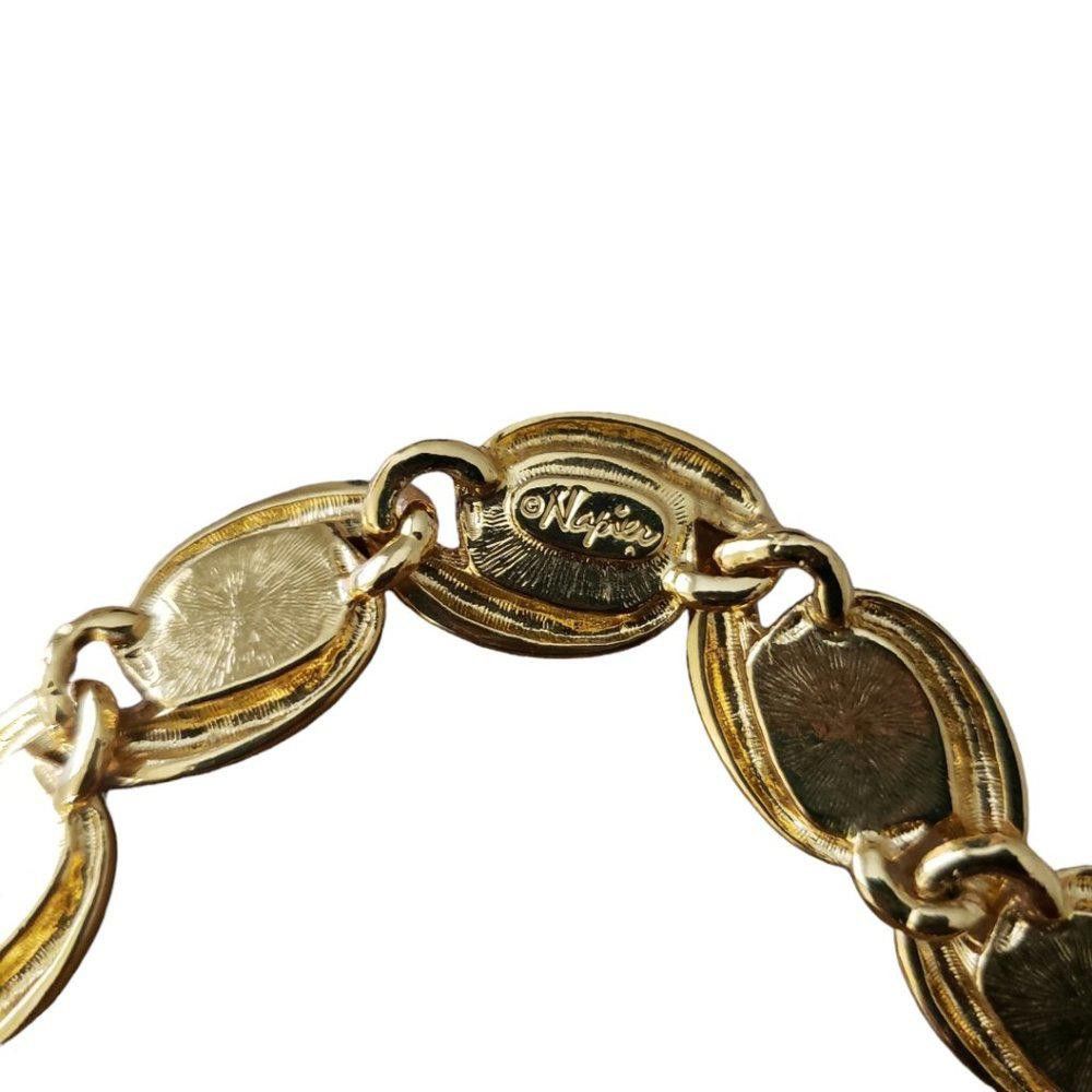 Designer Napier Vintage Gold Tone and Pearl Necklace Size ONE SIZE - 5 Thumbnail