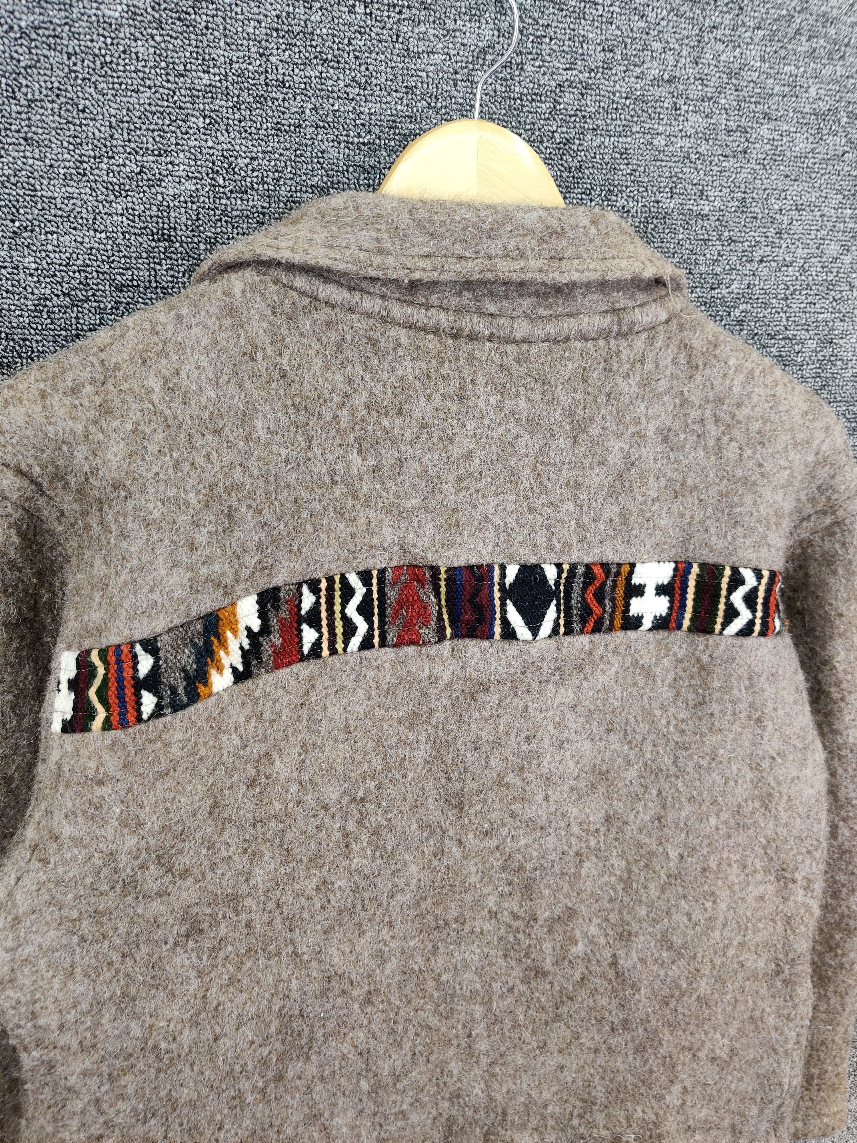 Japanese Brand Vintage Navajo Shiquiry Wool Mohair Zipper Jacket Size US M / EU 48-50 / 2 - 7 Thumbnail