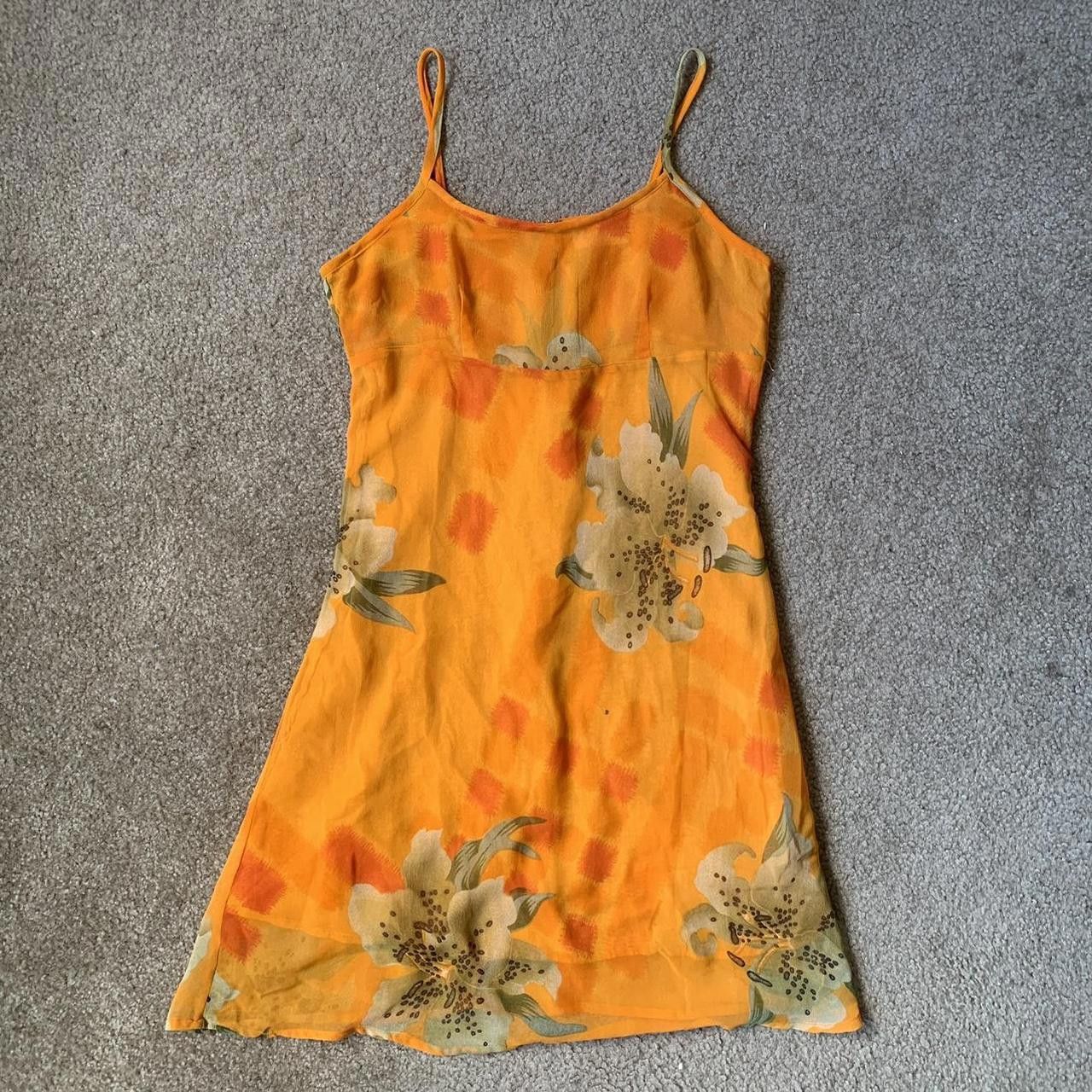 Designer Gorgeous Tangerine Dress Size M / US 6-8 / IT 42-44 - 1 Thumbnail