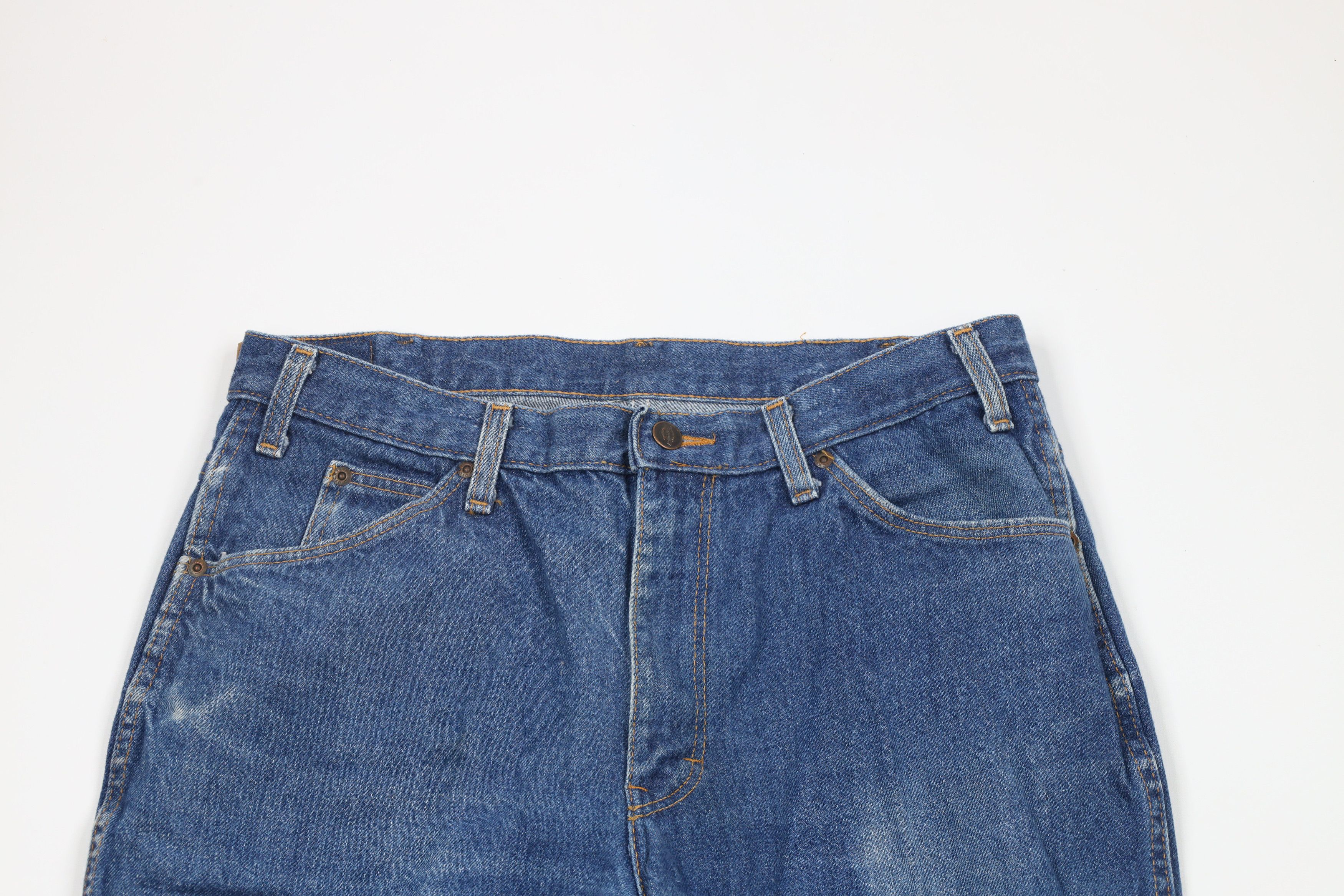 Dickies × Vintage Vintage 90s Dickies Spell Out Denim Jeans Blue Cotton Size US 32 / EU 48 - 2 Thumbnail