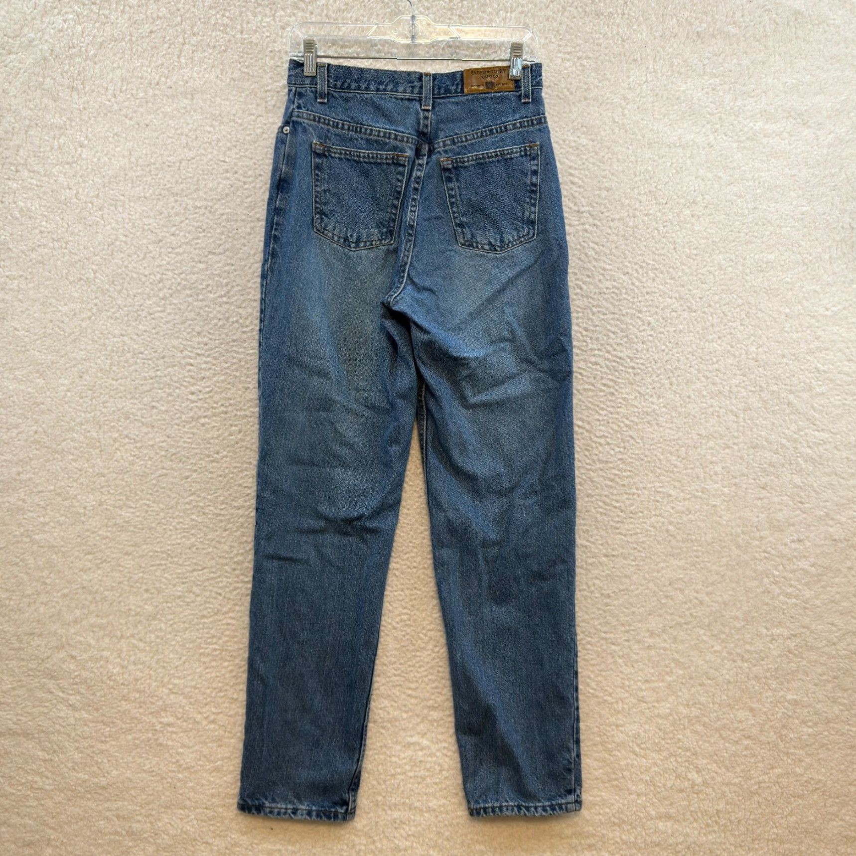 Faded Glory VINTAGE 90s Jeans Denim 100% Cotton Western Mom High Waist 8 Tall 28 Inseam 32 Blue Nike Size 30" / US 8 / IT 44 - 2 Thumbnail