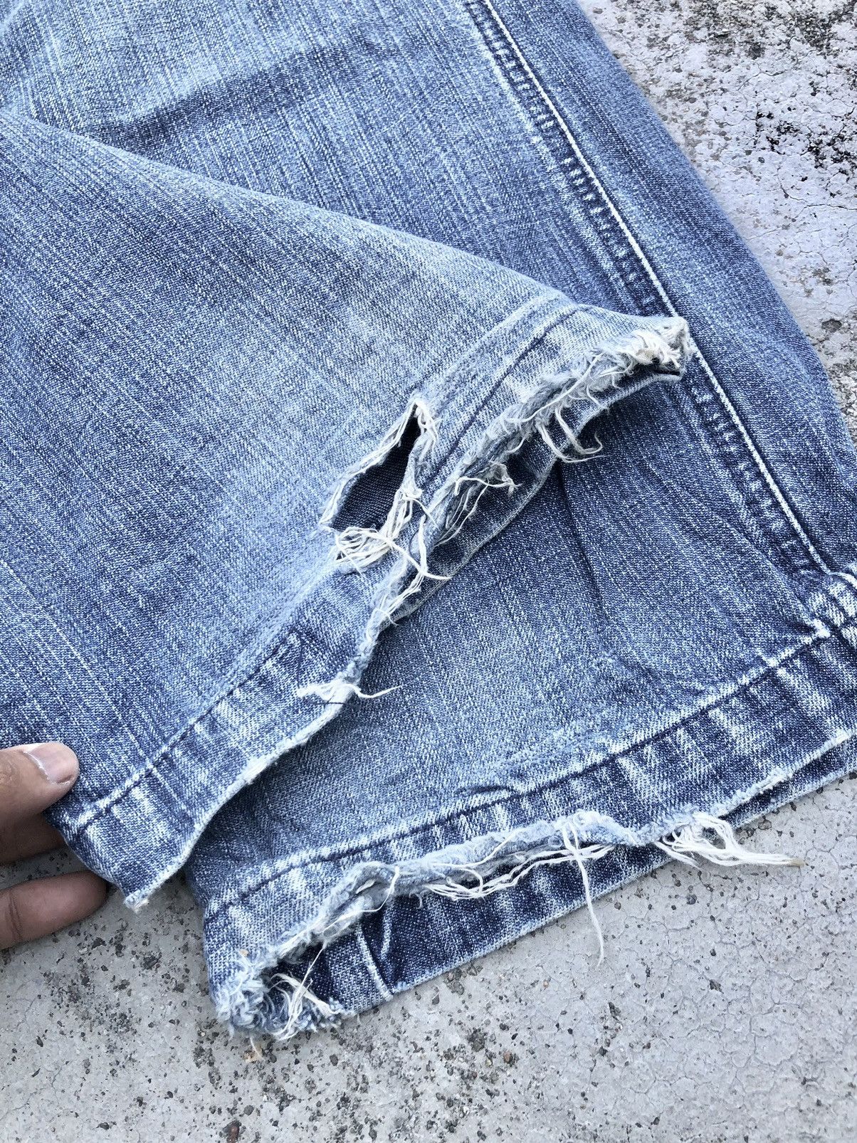 Vintage FLARED⚡️VINTAGE 7 FOL ALL MANKIND DISTRESSED DENIM Size US 32 / EU 48 - 5 Thumbnail
