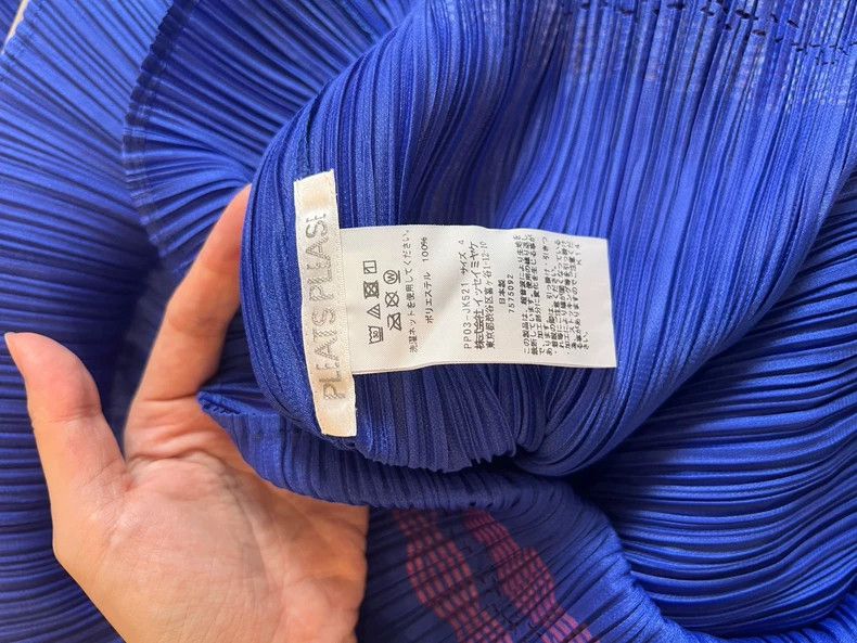 Issey Miyake Issey Miyake Blue knitted long-sleeved shirt Size XL / US 12-14 / IT 48-50 - 2 Thumbnail
