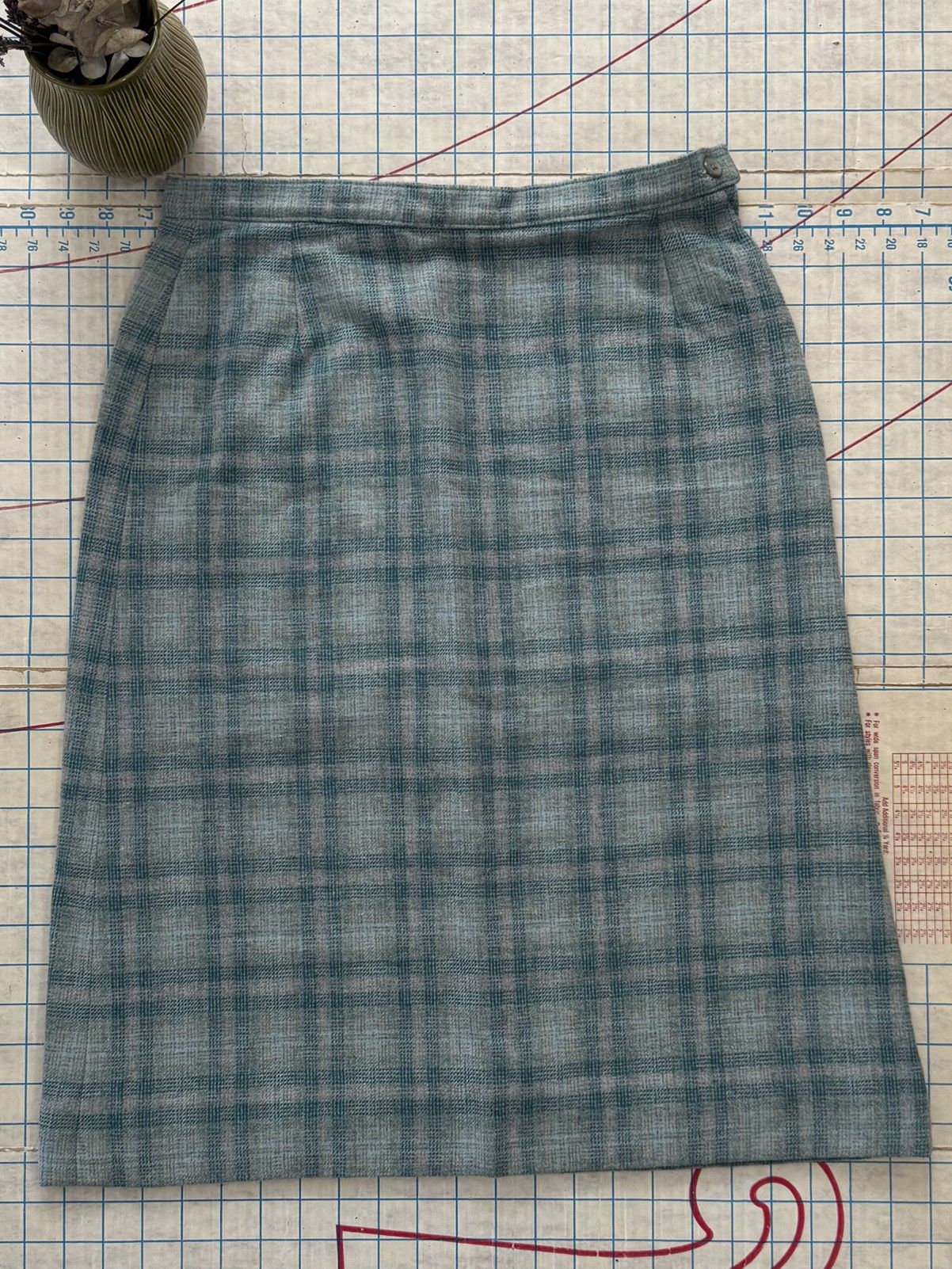 Pendleton × Vintage Vintage Pendleton Wool Plaid Skirt Made in USA Blue Size 28" / US 6 / IT 42 - 3 Thumbnail