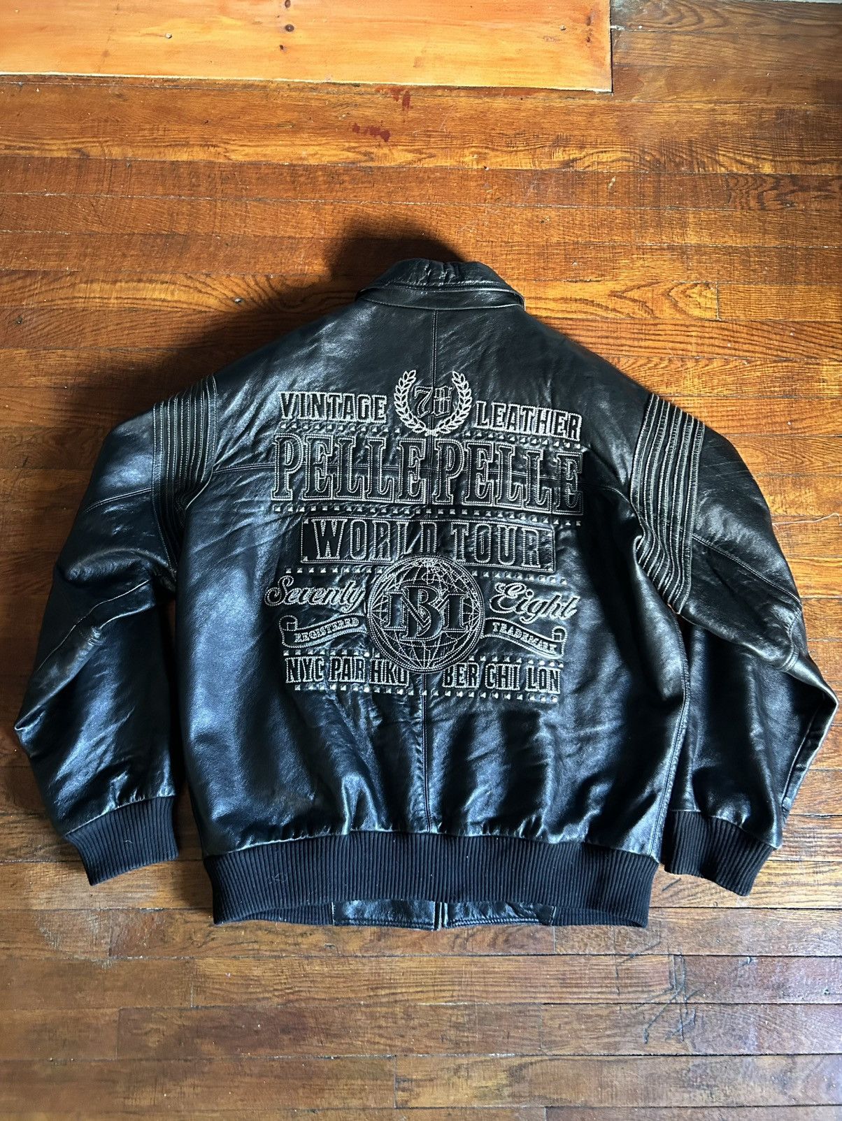 Pelle Pelle Pelle Pelle Marc Buchanan Leather Jacket Hip Hop Color