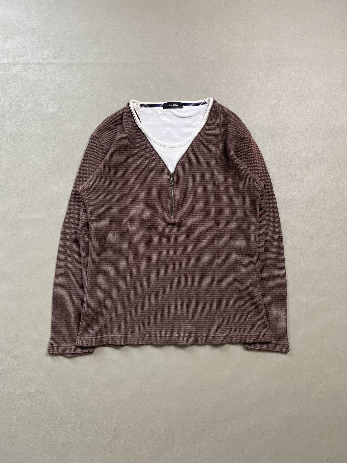 14th Addiction × KMRii × Yasuyuki Ishii Nota Bene Double Layer Zip Longsleeve Size US M / EU 48-50 / 2 - 1 Thumbnail