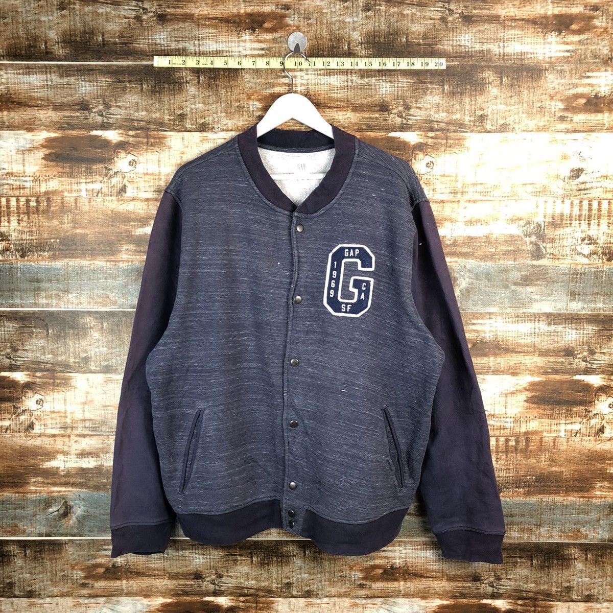Gap Gap Dark Blue Bombers varsity Jacket #A1529 Size US XL / EU 56 / 4 - 1 Thumbnail