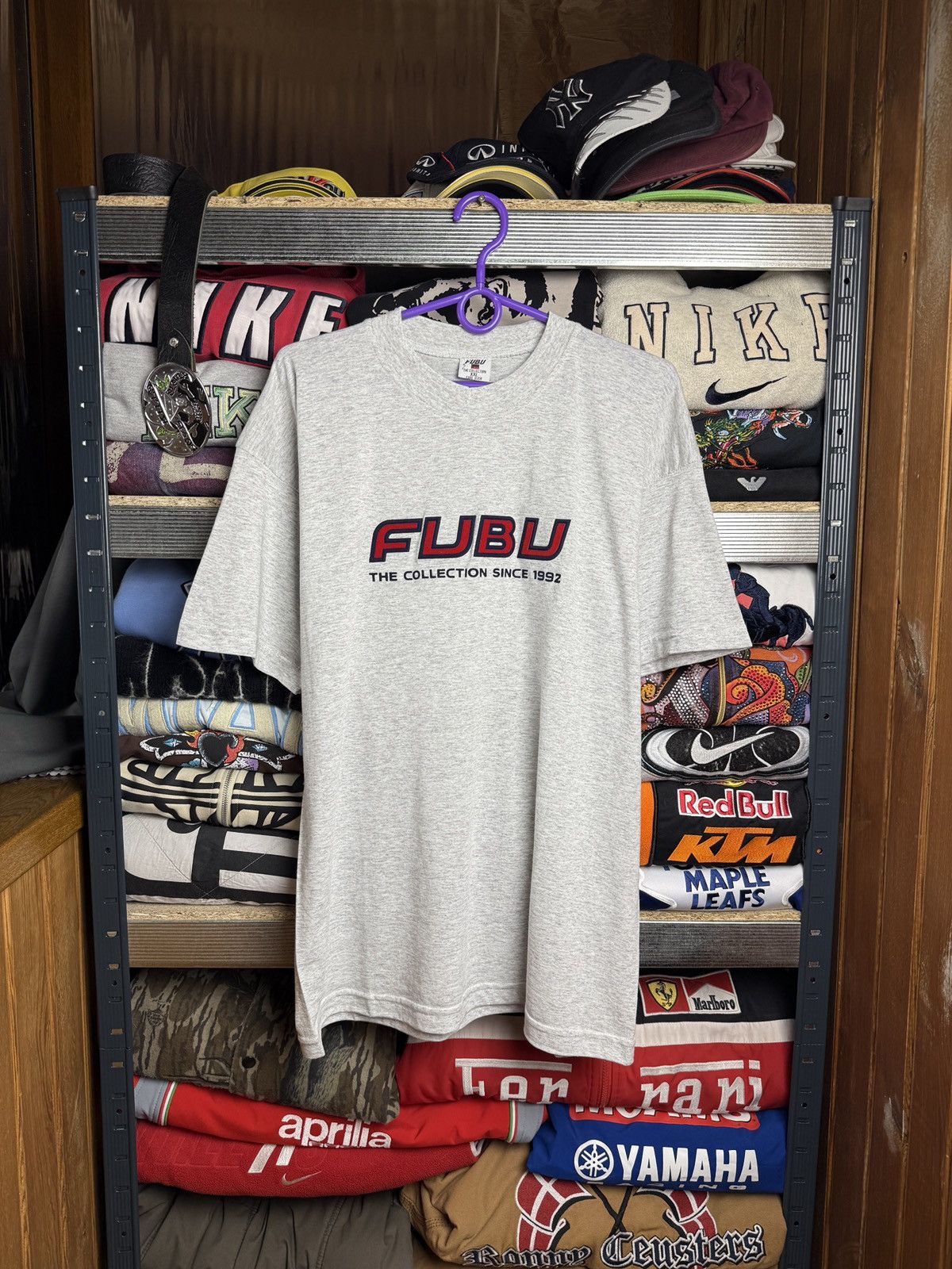 Fubu Fubu Vintage Jersey Tee Center Logo Size US XXL / EU 58 / 5 - 1 Thumbnail