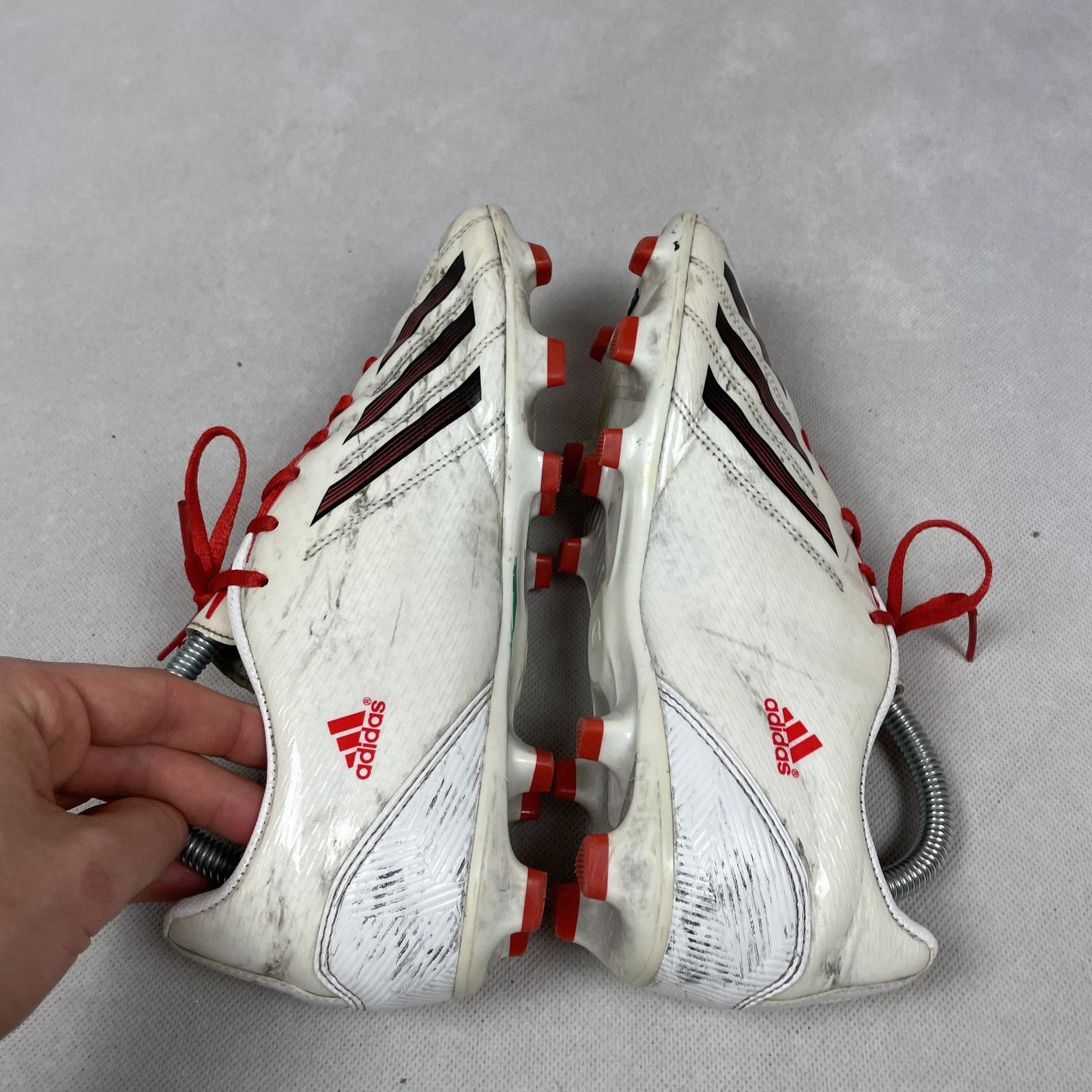 Adidas Adidas Messi F10 TRX FG G65351 Mens Red White Soccer Cleat 8 Size US 8 / EU 41 - 4 Thumbnail