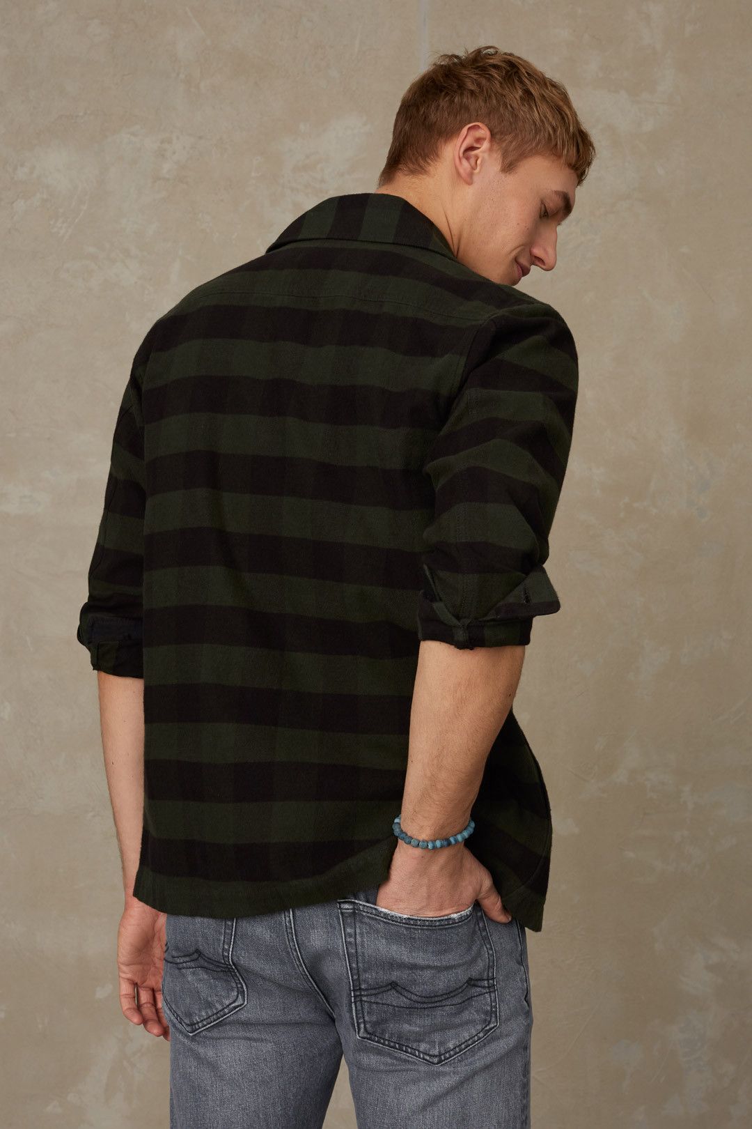 Japanese Brand KINGS OF INDIGO AW21 Emery Organic M Brushed shirt shacket Size US M / EU 48-50 / 2 - 5 Thumbnail