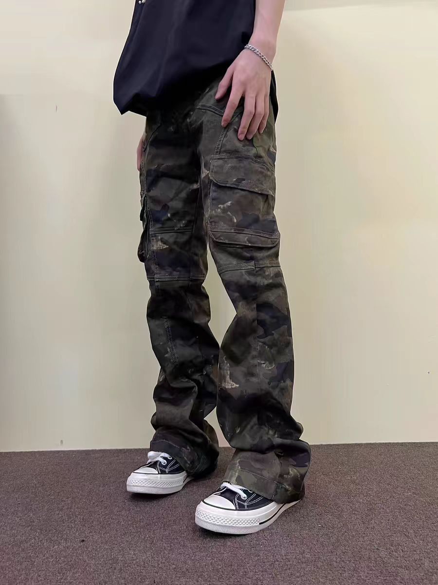 Japanese Brand × Vintage Vintage Camouflage Workwear Street Hip Hop Casual Pants Size US 34 / EU 50 - 2 Thumbnail