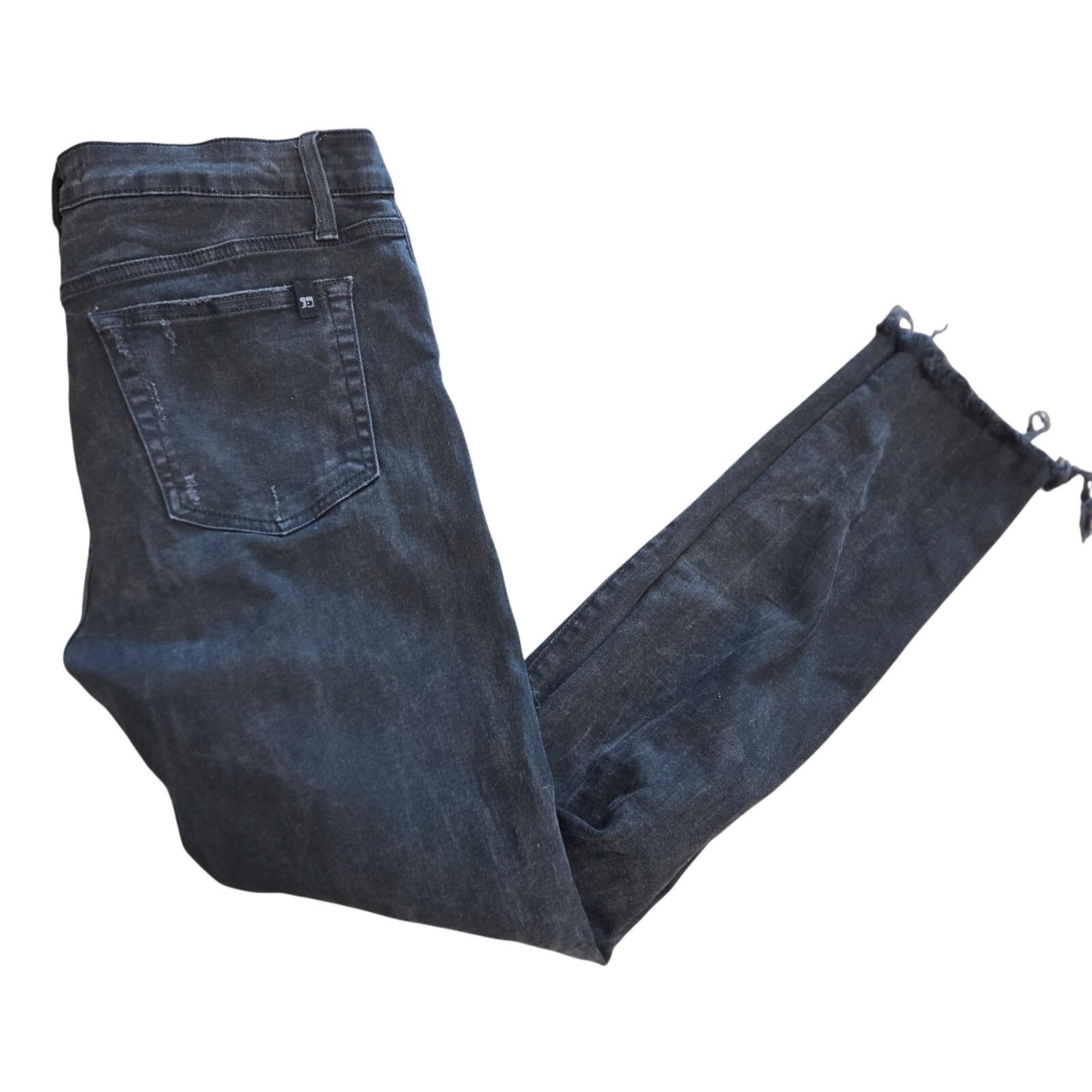 Joe's JOE's Jeans High Rise Skinny Ankle Black - Size 30 Size 30" / US 8 / IT 44 - 2 Thumbnail