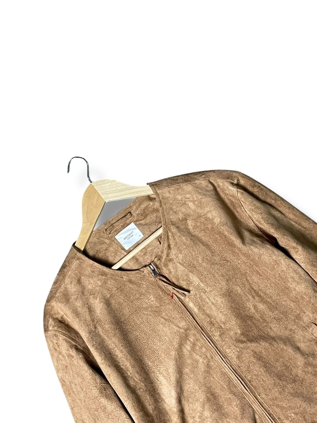 Japanese Brand × Vintage Browny Vintage Leather Suede Jacket (56) Size US M / EU 48-50 / 2 - 6 Thumbnail