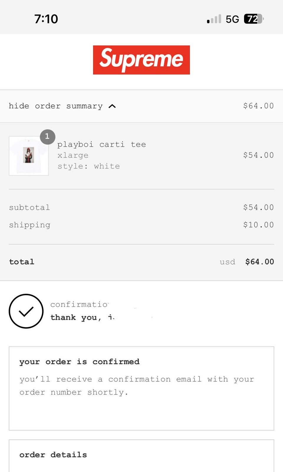 Supreme Supreme Playboi Carti Photo Tee Size US XL / EU 56 / 4 - 3 Thumbnail