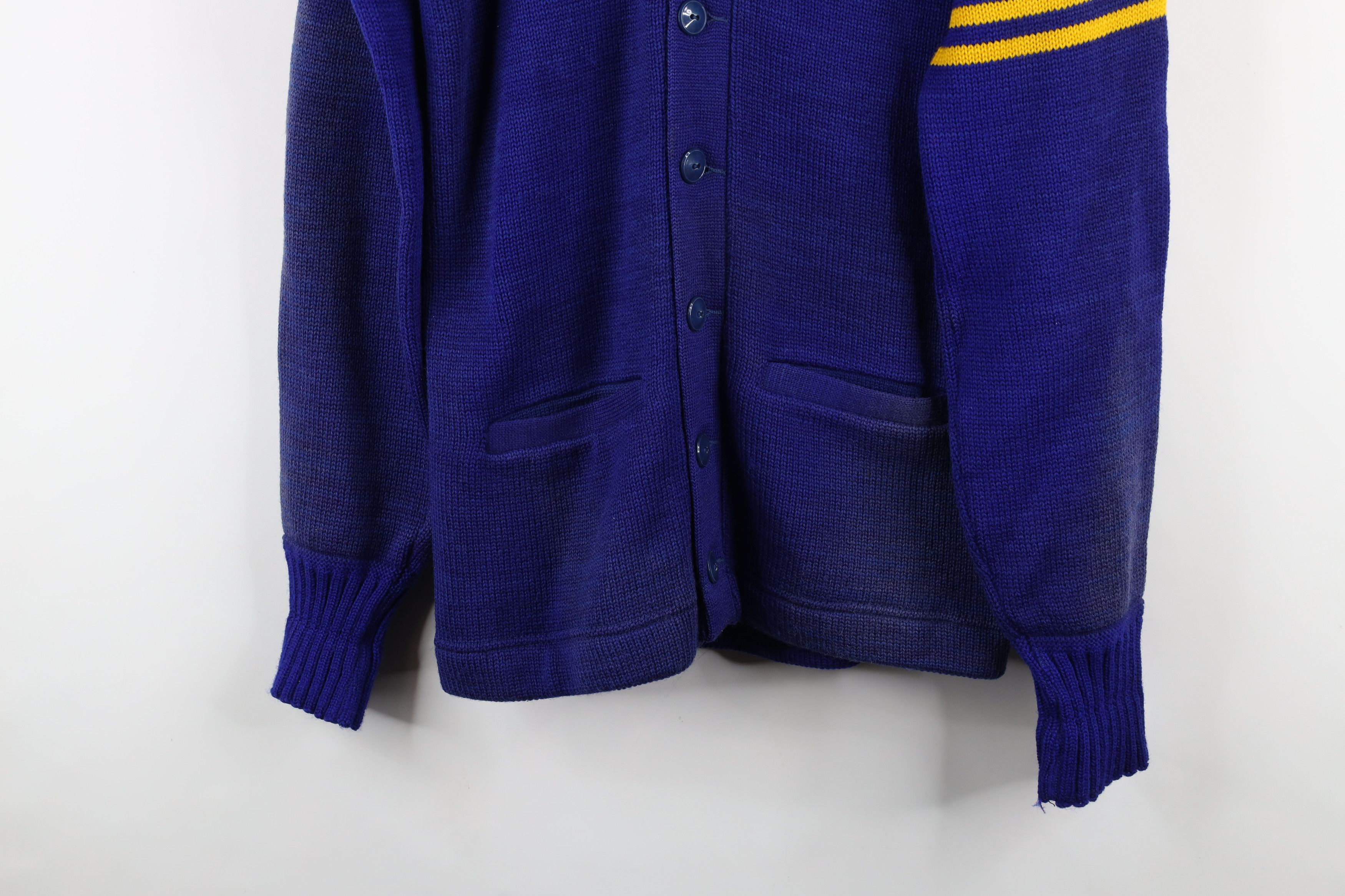 New Era × Vintage Vintage 50s 60s New Era Letterman Cardigan Sweater USA Size US M / EU 48-50 / 2 - 3 Thumbnail