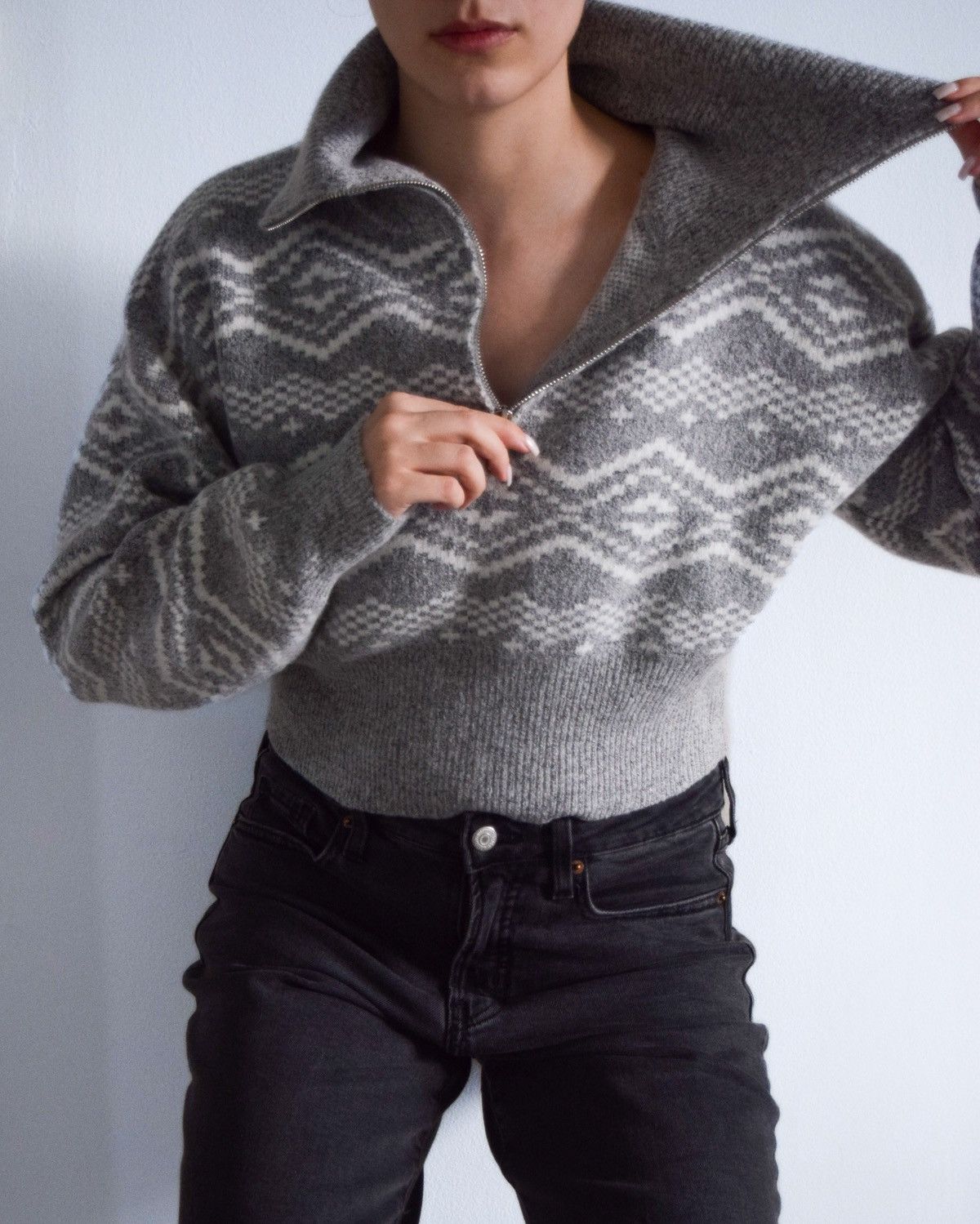 Forever 21 Grey and White Sweatshirt Size S / US 4 / IT 40 - 4 Thumbnail