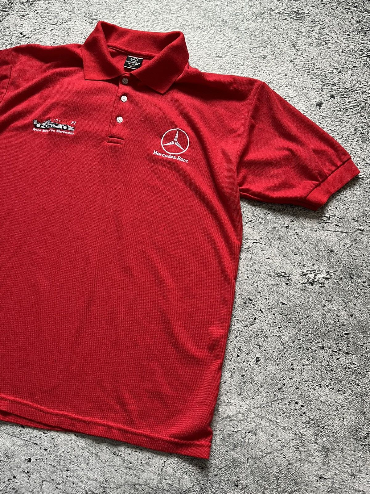 Mercedes-Benz × Vintage Vintage T-shirts West Mercedes- Benz Mc Laren Polo Y2K Size US L / EU 52-54 / 3 - 3 Thumbnail