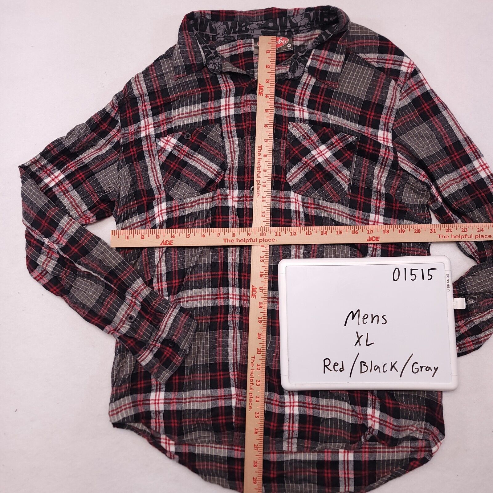 Mambo Mambo Tartan Flannel Shirt Men Size Extra Large XL Red Black Size US XL / EU 56 / 4 - 7 Thumbnail