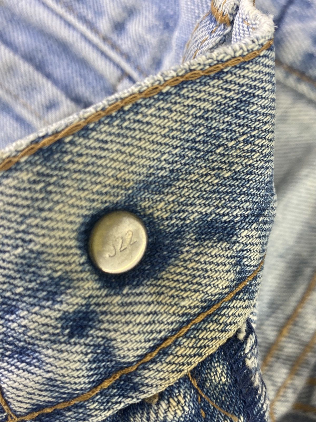 Levi's Vintage Levi's 502 Selvedge Distressed Blue Wash Jeans-J860 Size US 29 - 6 Thumbnail