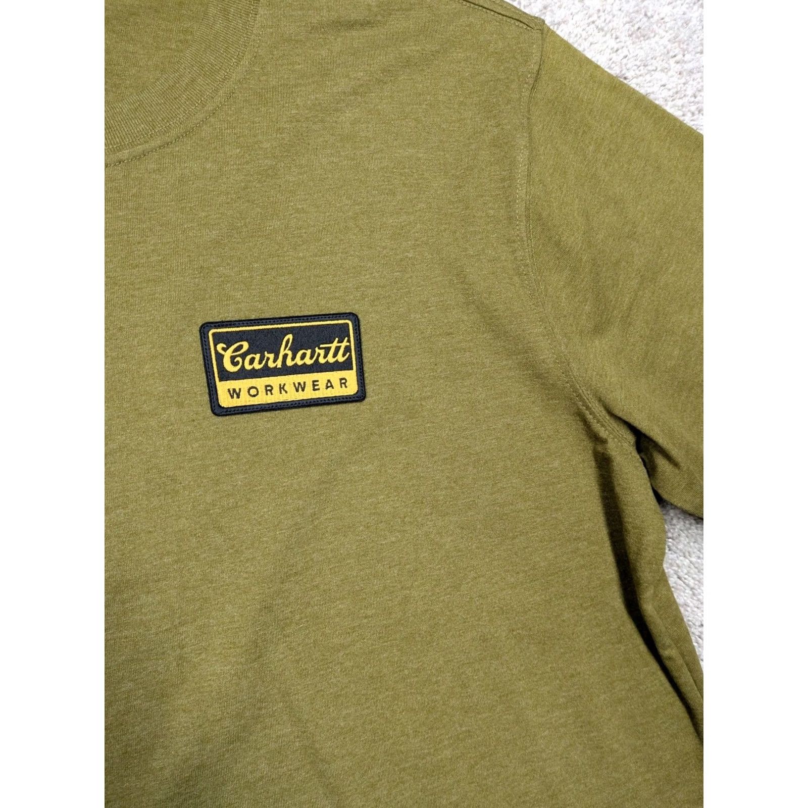 Carhartt Carhartt Shirt Mens Large Green Relaxed Fit Script Patch Workwear Tee Size US L / EU 52-54 / 3 - 3 Thumbnail