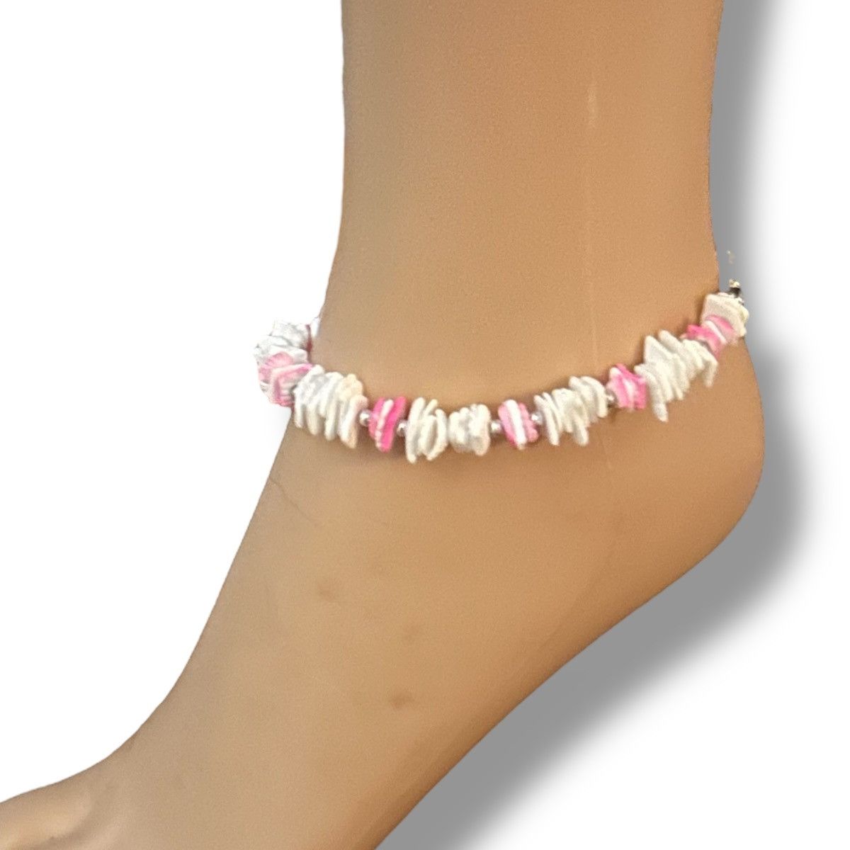 Other White and pink Pula shell anklet Size ONE SIZE - 2 Thumbnail