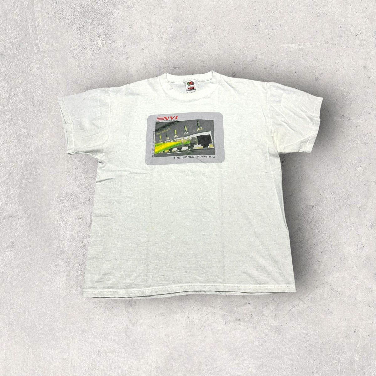 Fruit Of The Loom × Vintage Vintage NYI tee Size US XL / EU 56 / 4 - 1 Thumbnail