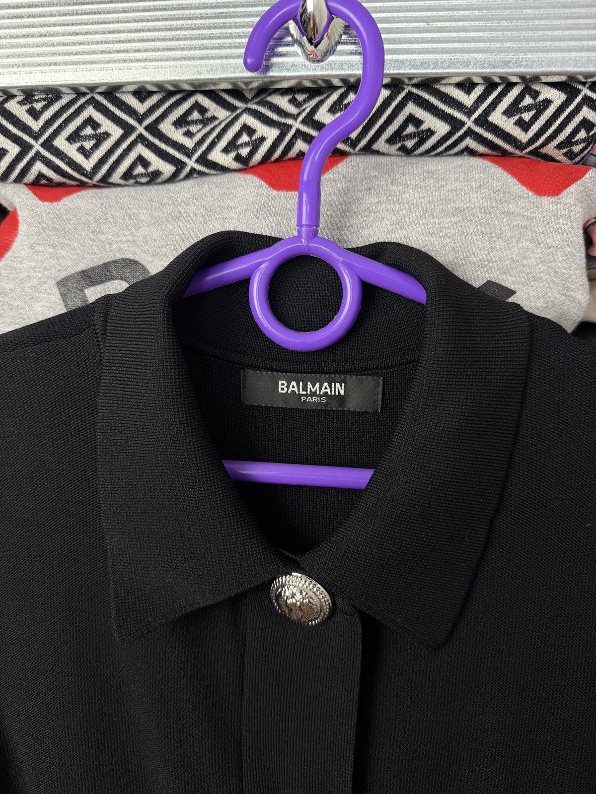 Balmain Balmain Arhive Fine knit dress with Metal buttons Size M / US 6-8 / IT 42-44 - 9 Thumbnail