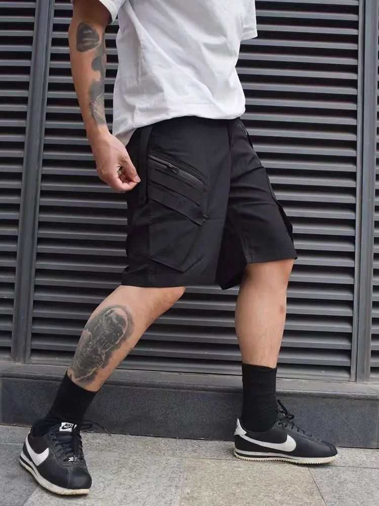 Japanese Brand × Jean Retro Hip Hop Harajuku Street Multi-Pocket Casual Shorts Size US 32 / EU 48 - 2 Thumbnail