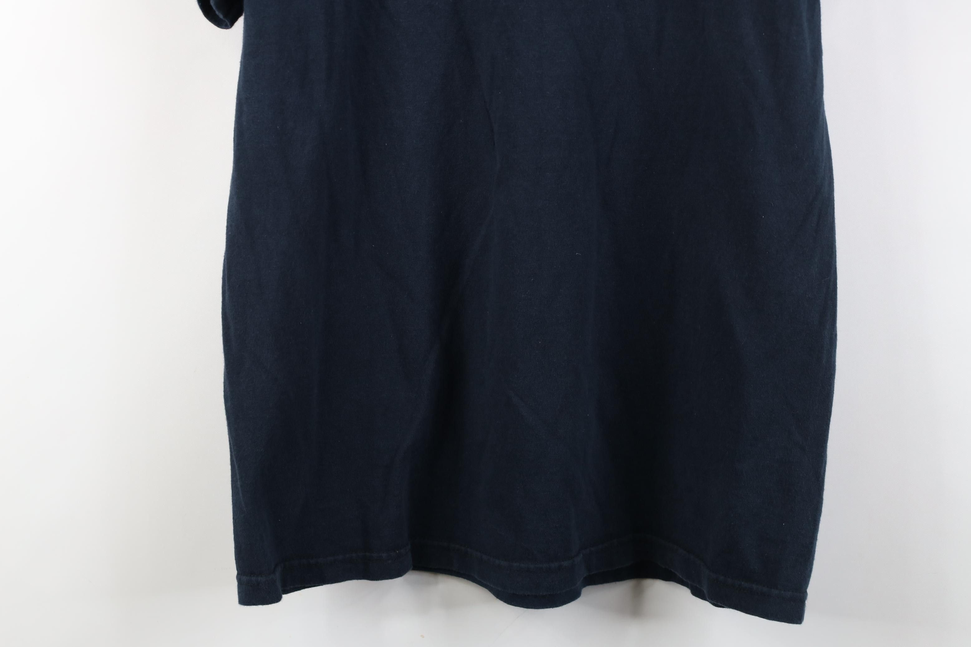 Vintage Vintage 90s Y2K Streetwear Faded Blank Cotton T-Shirt Black Size US M / EU 48-50 / 2 - 11 Thumbnail