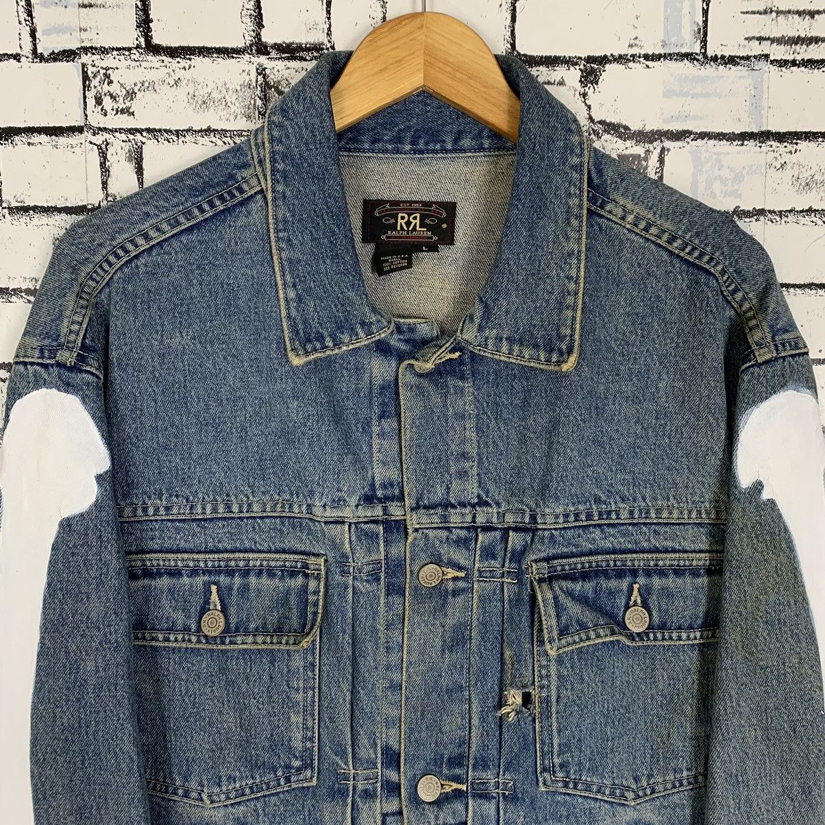 RRL Ralph Lauren Vintage Ralph Lauren Custom The Shining Denim Jacket Size US L / EU 52-54 / 3 - 2 Thumbnail