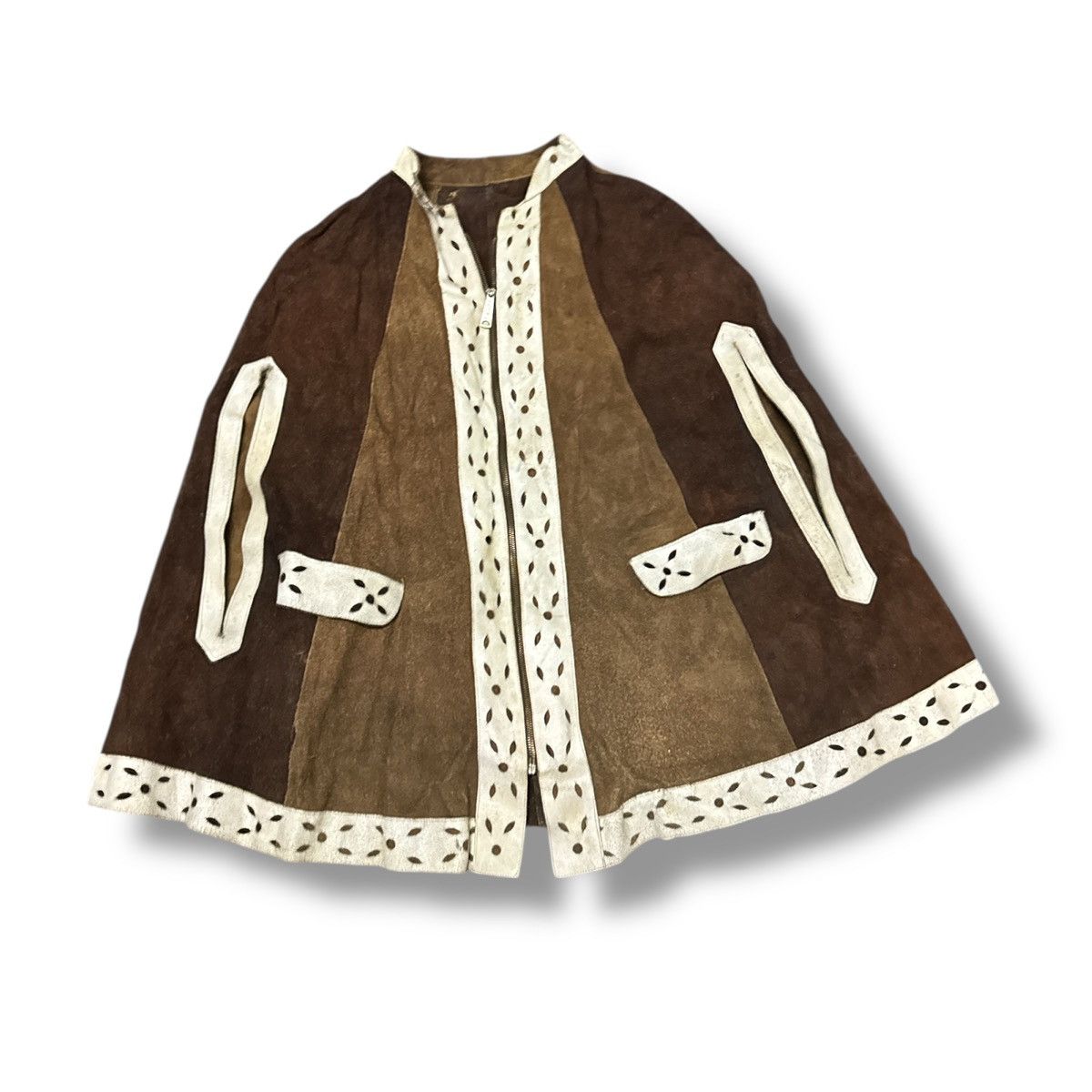 Leather Vintage Tribe Leather Capelet Size US L / EU 52-54 / 3 - 1 Thumbnail