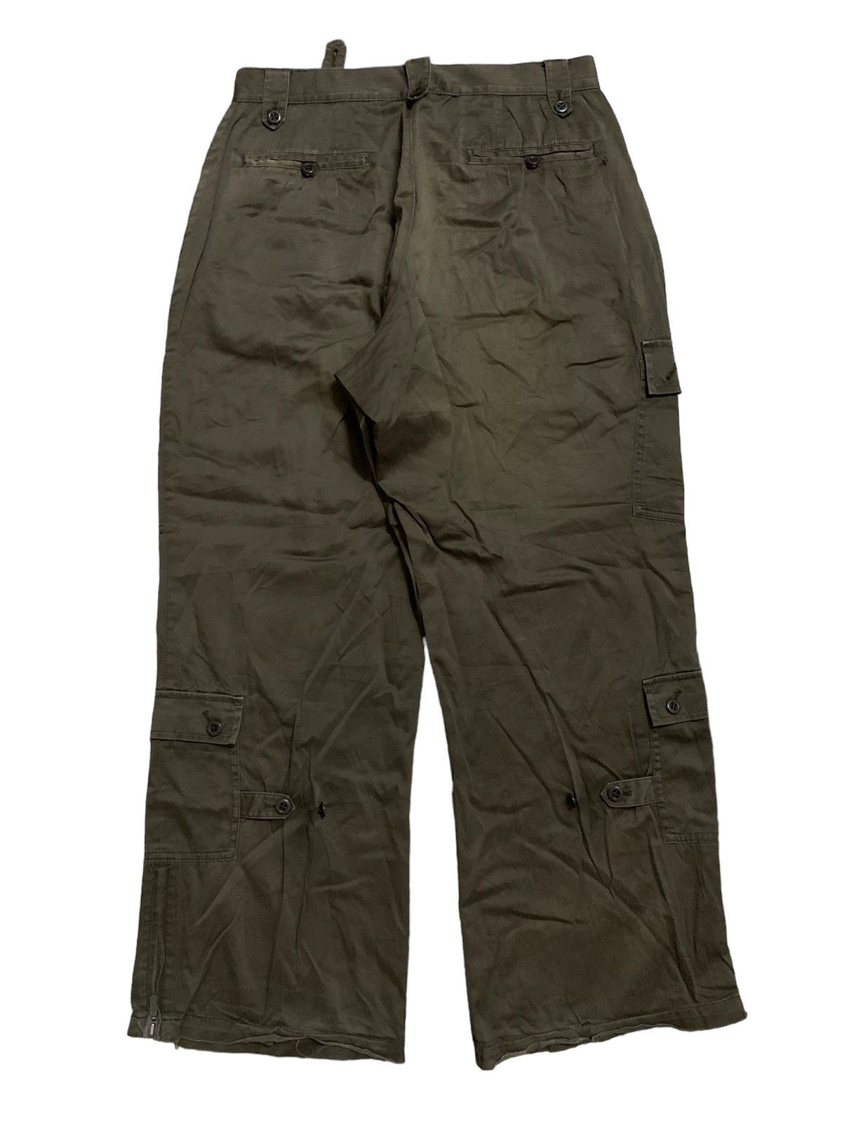 ABAHOUSE Vtg Japanese Abahouse Military Cargo Wide Pant Size US 31 - 3 Thumbnail