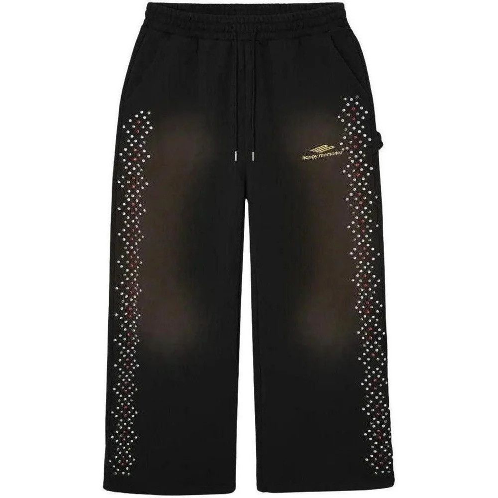 HMDD HMDD Black Crystal Sweatpants Size US 34 / EU 50 - 1 Preview