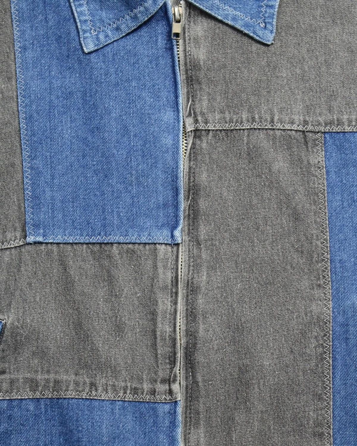 Hysteric Glamour 2000S NEWSPAPER DESIGNED BY KEIZ PATCHWORK DENIM JACKET Size US M / EU 48-50 / 2 - 7 Thumbnail