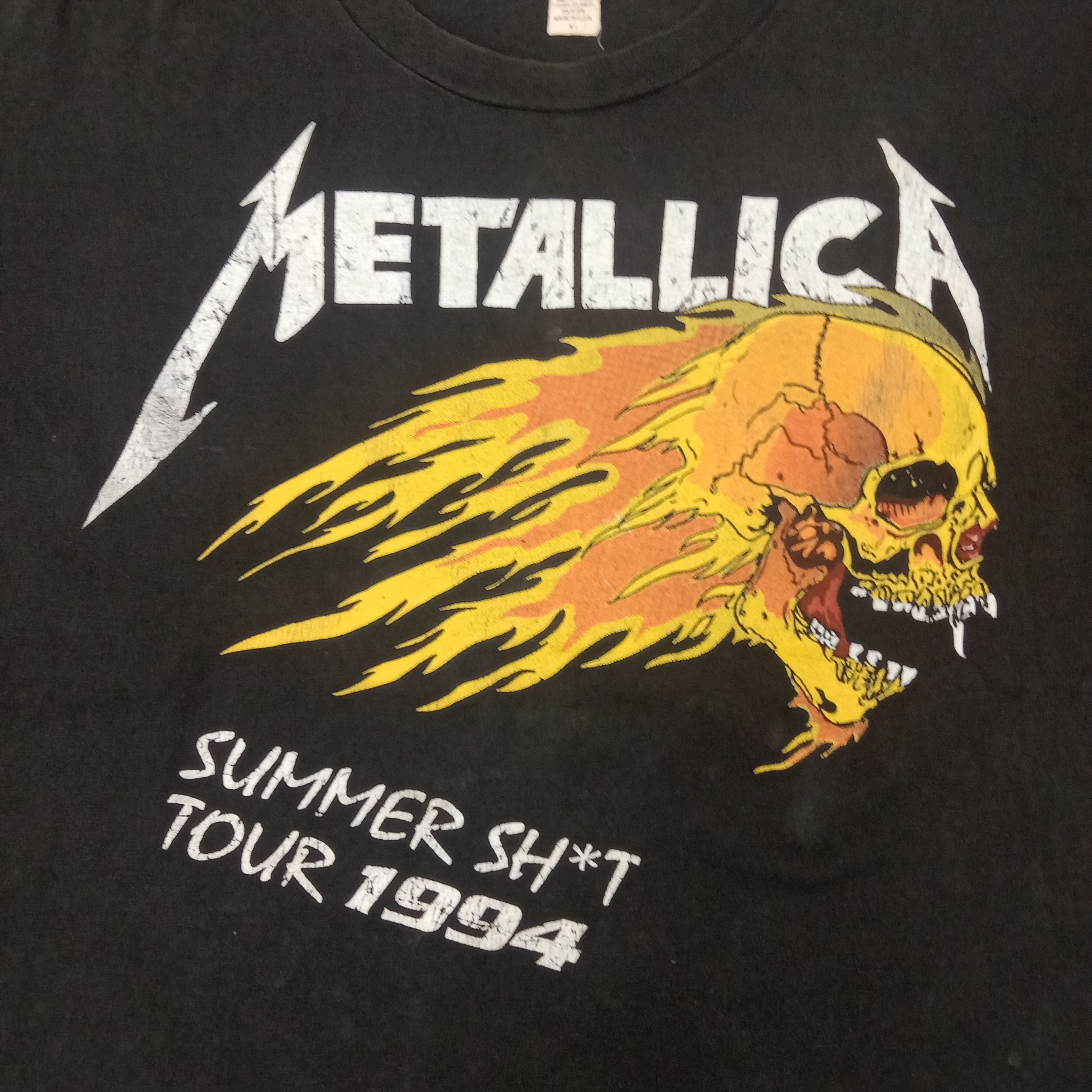 Band Tees × Metallica × Vintage Vintage 90's Metallica American Heavy Metal Band Tshirt Size US XXL / EU 58 / 5 - 3 Thumbnail