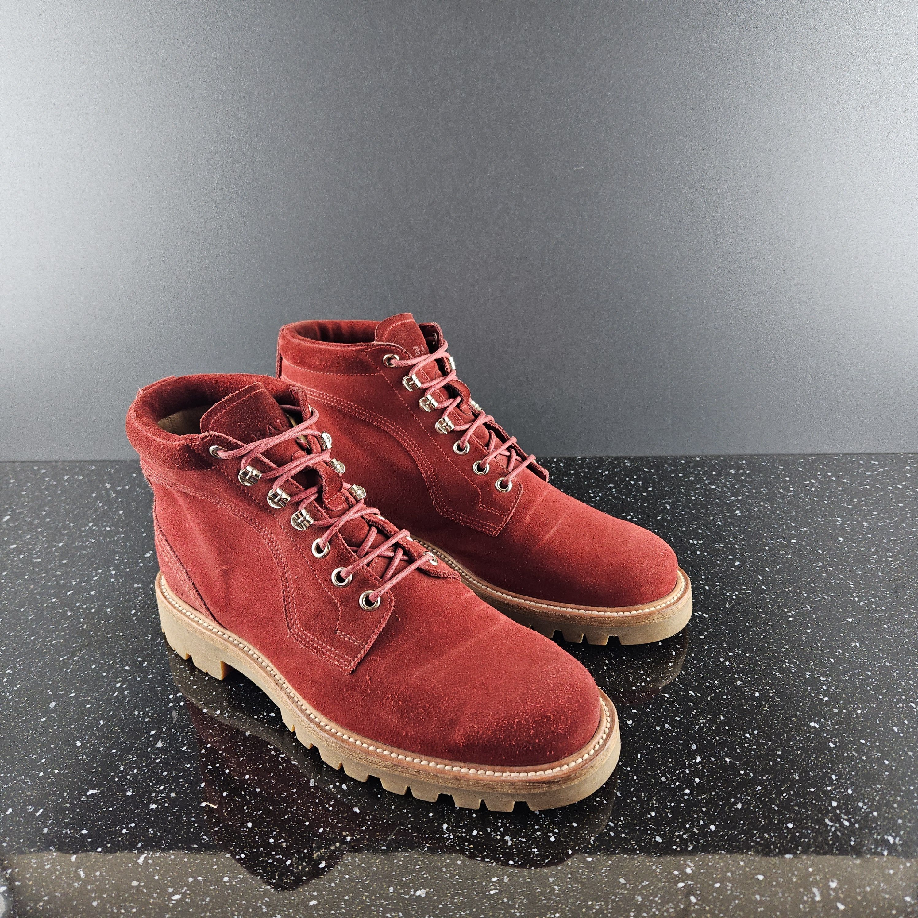 Bally Bally Red Suede Boots Wellys Size US 7.5 / EU 40-41 - 4 Thumbnail