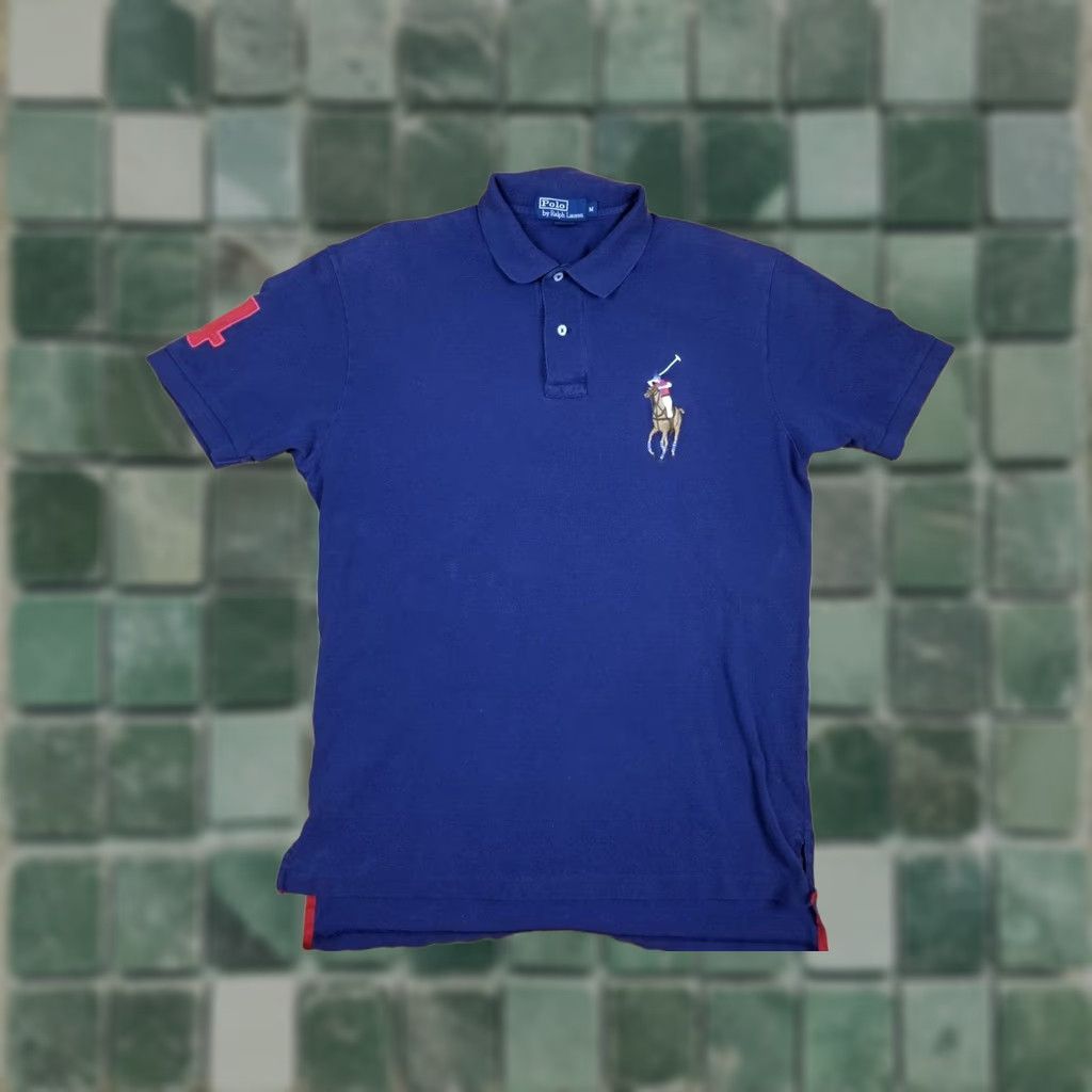 Ralph Lauren VINTAGE Ralph Lauren POLO BIG HORSE NAVY 3 BUTTONS SHIRT M Size US M / EU 48-50 / 2 - 1 Thumbnail