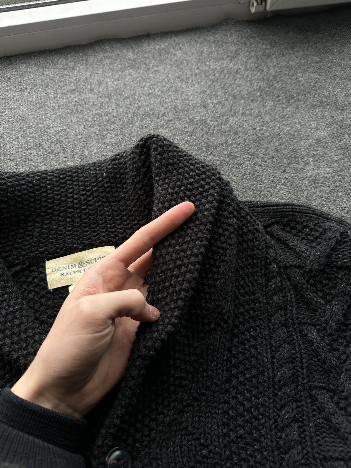Denim & Supply Ralph Lauren DENIM & SUPPLY 🚨 RALPH LAUREN HEAVY KNIT CARDIGAN BLACK Size US M / EU 48-50 / 2 - 6 Thumbnail